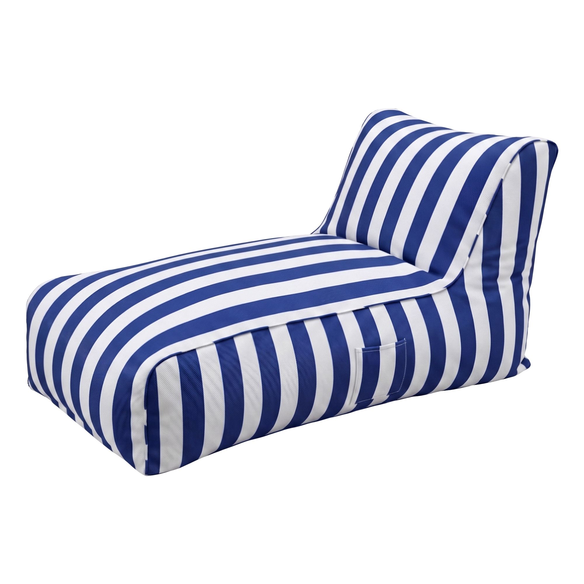 Artiss Outdoor Bean Bag Chair Cover (No Filler) Splash-Proof Beanbag Lounge Sofacover Stuffed Animal Storage Bean Bag Cover for Patio Poolside Relaxing, Blue - Image 1