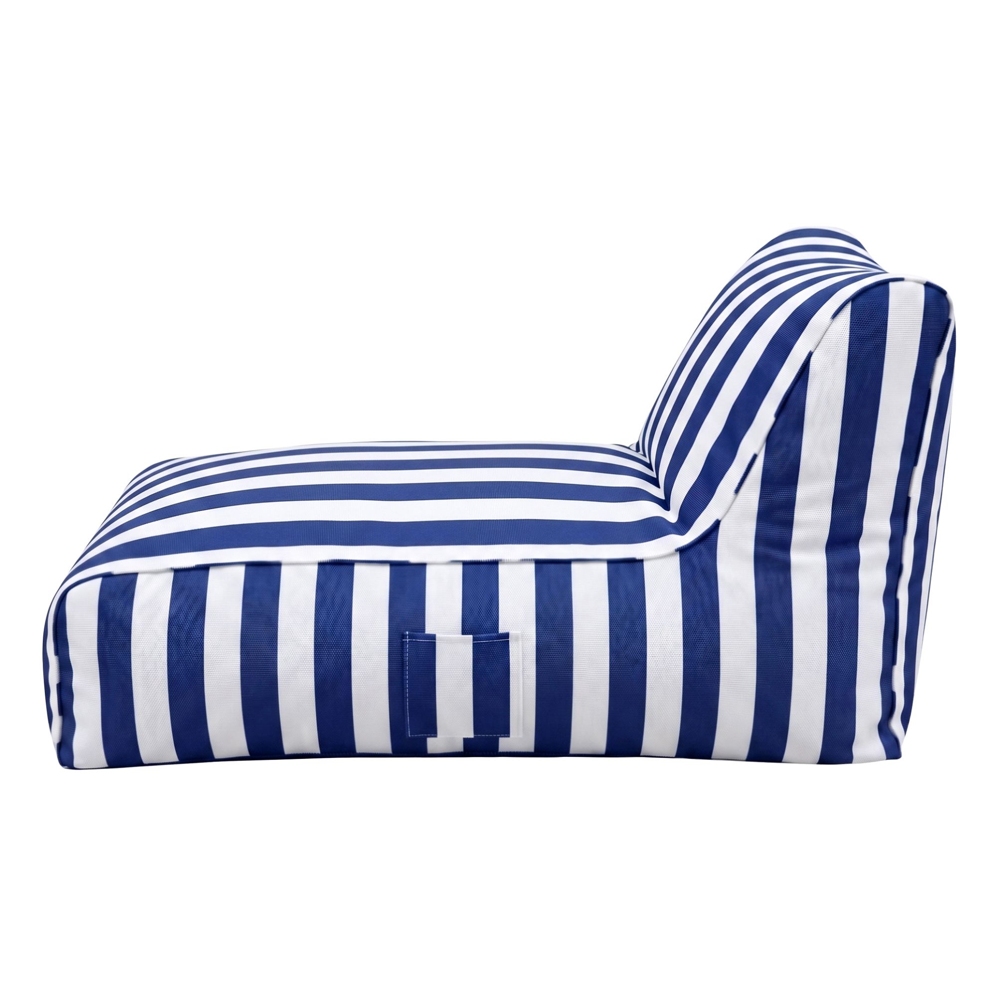 Artiss Outdoor Bean Bag Chair Cover (No Filler) Splash-Proof Beanbag Lounge Sofacover Stuffed Animal Storage Bean Bag Cover for Patio Poolside Relaxing, Blue - Image 3