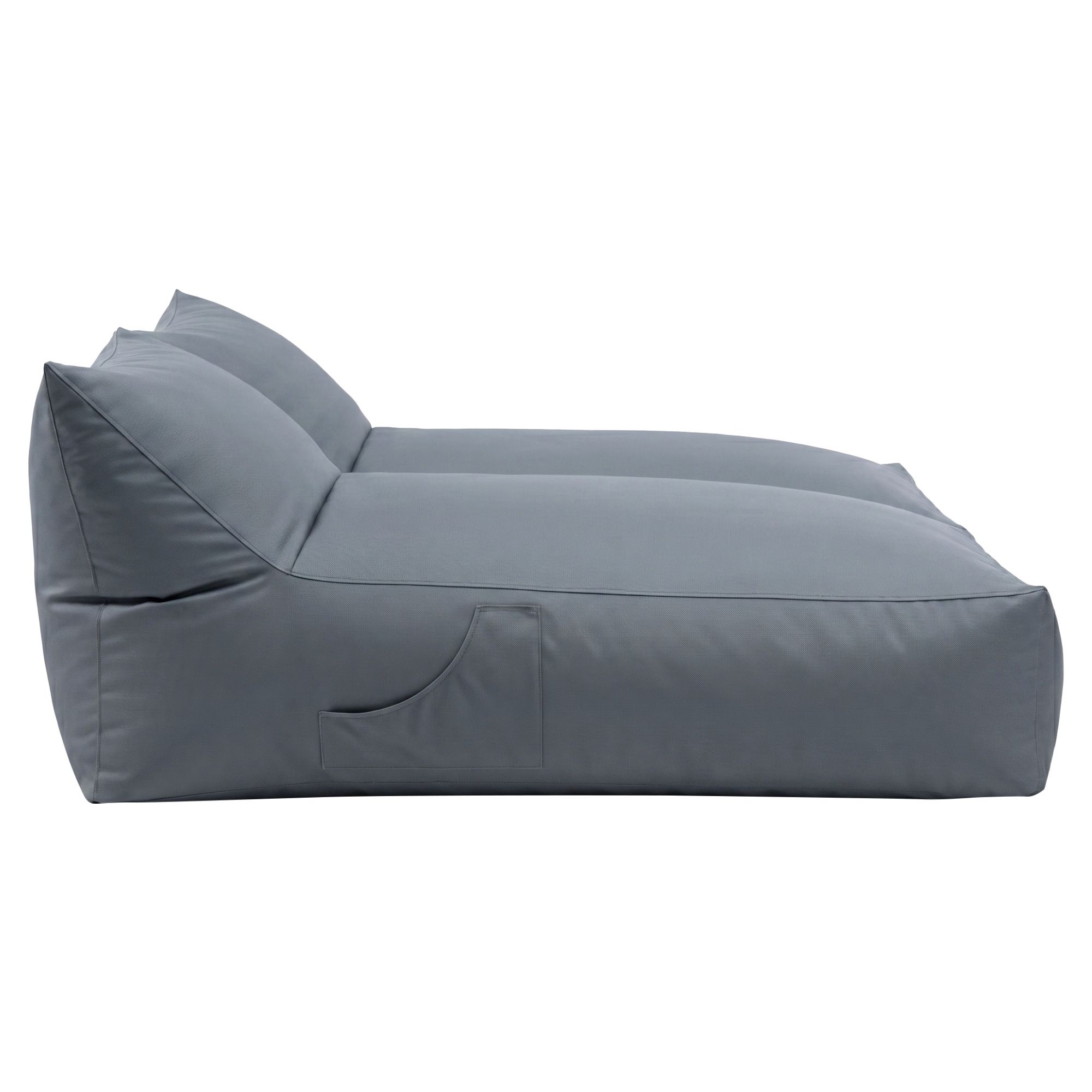 Artiss Outdoor Bean Bag Chair Cover (No Filler) 2 Seater Beanbag Lounge Sofacover Adults Splash-Proof Large Bean Bag Cover for Patio Poolside Relaxing Indoor, Grey - Image 3