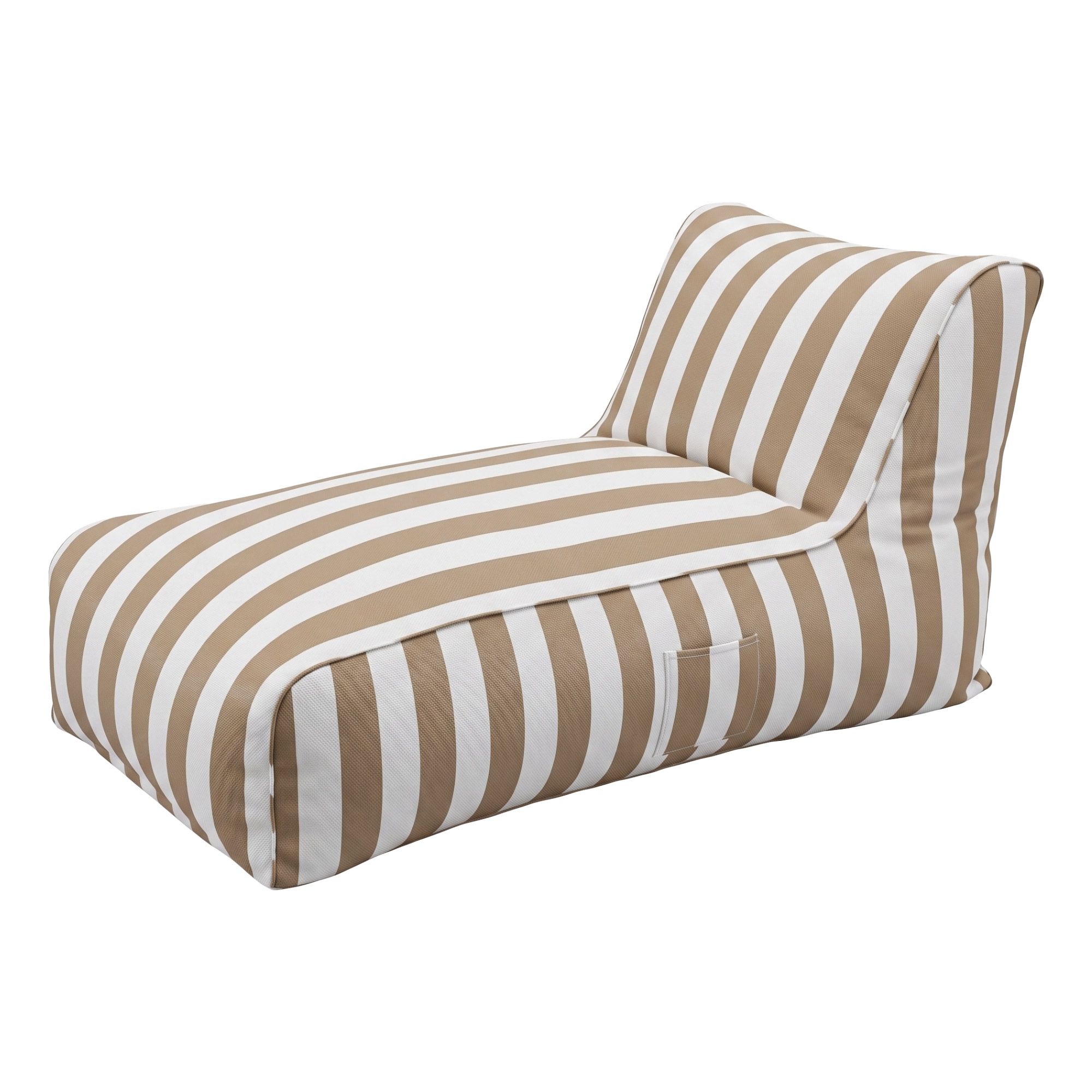 Artiss Outdoor Bean Bag Chair Cover (No Filler) Splash-Proof Beanbag Lounge Sofacover Stuffed Animal Storage Bean Bag Cover for Patio Poolside Relaxing, Taupe - Image 1