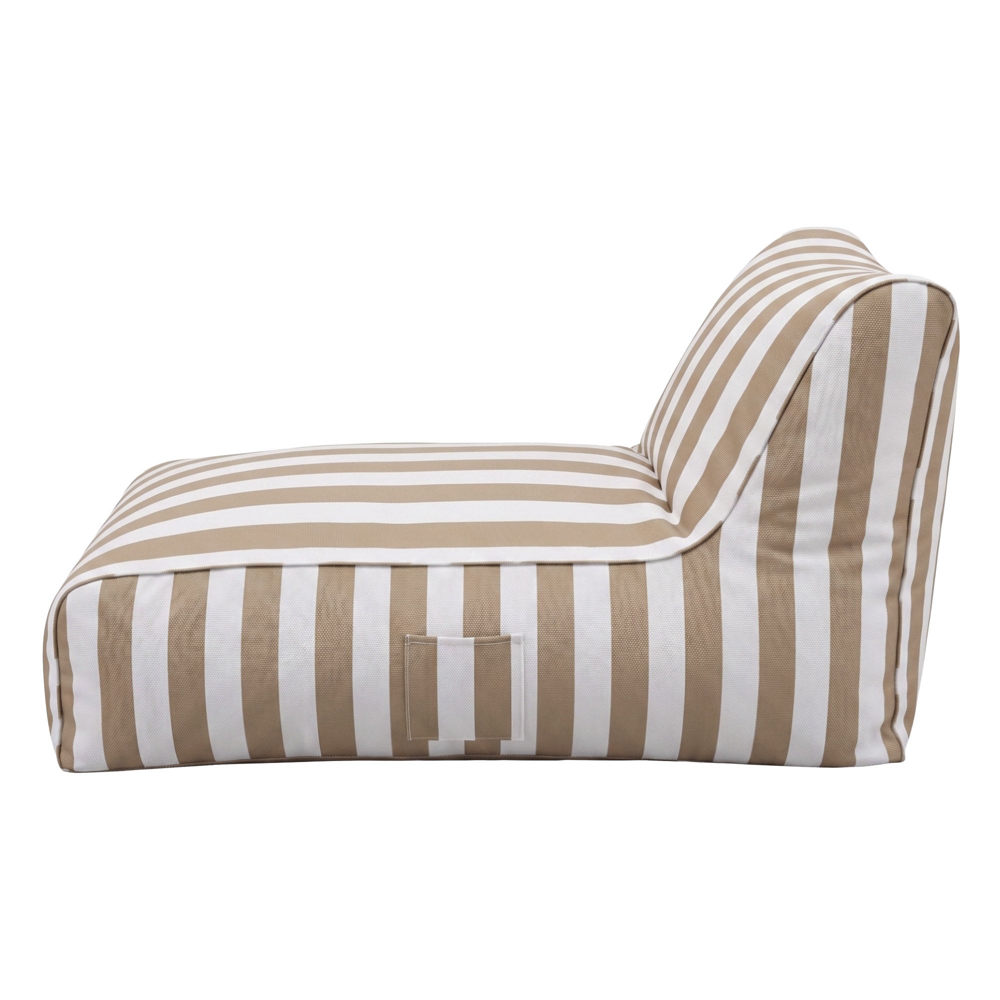 Artiss Outdoor Bean Bag Chair Cover (No Filler) Splash-Proof Beanbag Lounge Sofacover Stuffed Animal Storage Bean Bag Cover for Patio Poolside Relaxing, Taupe - Image 3