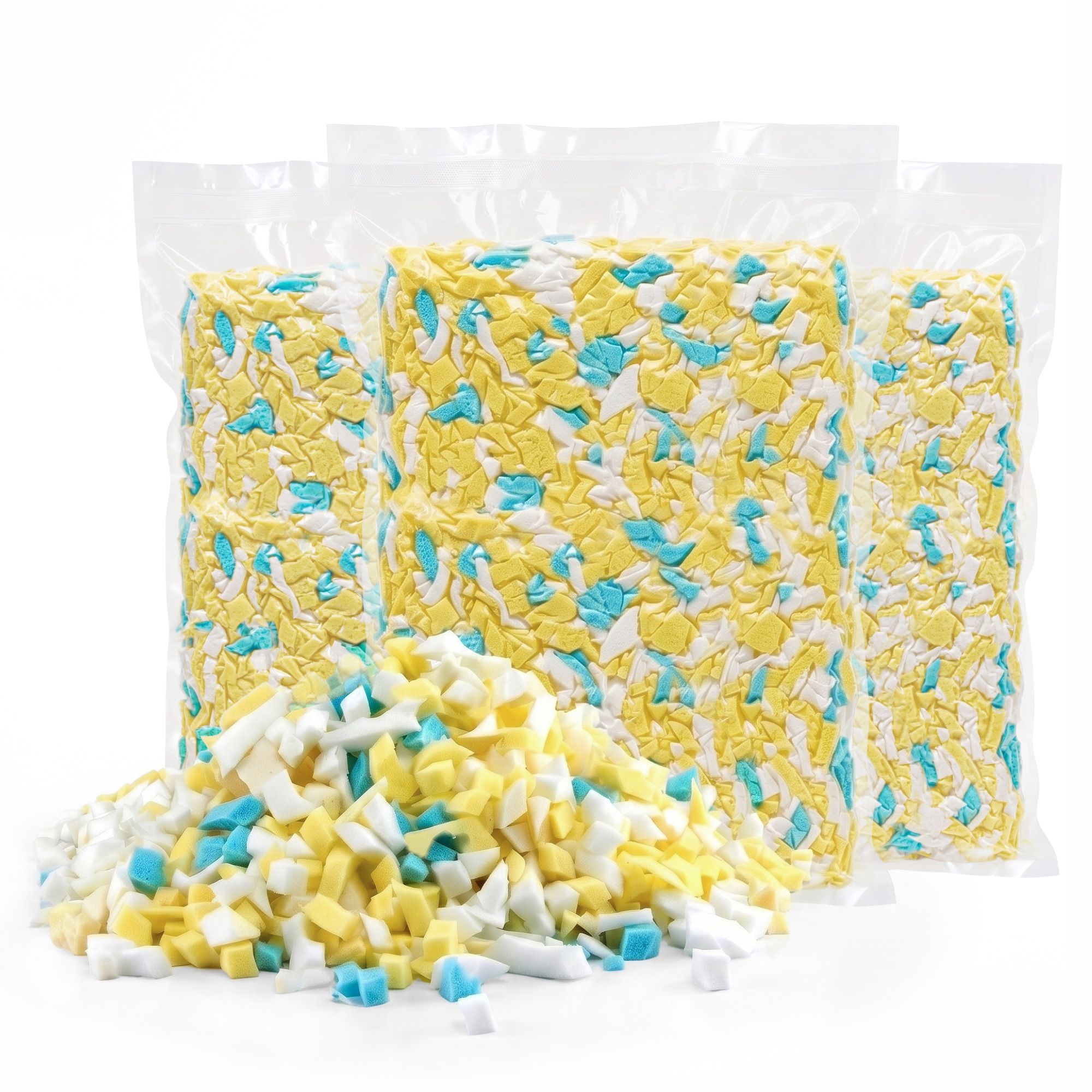 Artiss 15lbs (6.6KG) Bean Bag Filler Shredded Memory Foam Filling High Density Soft Pillow Stuffing for Bean Bag Chair, Couch Cushion, Dog Bed, Stuffed Animals and Arts Crafts - Image 1