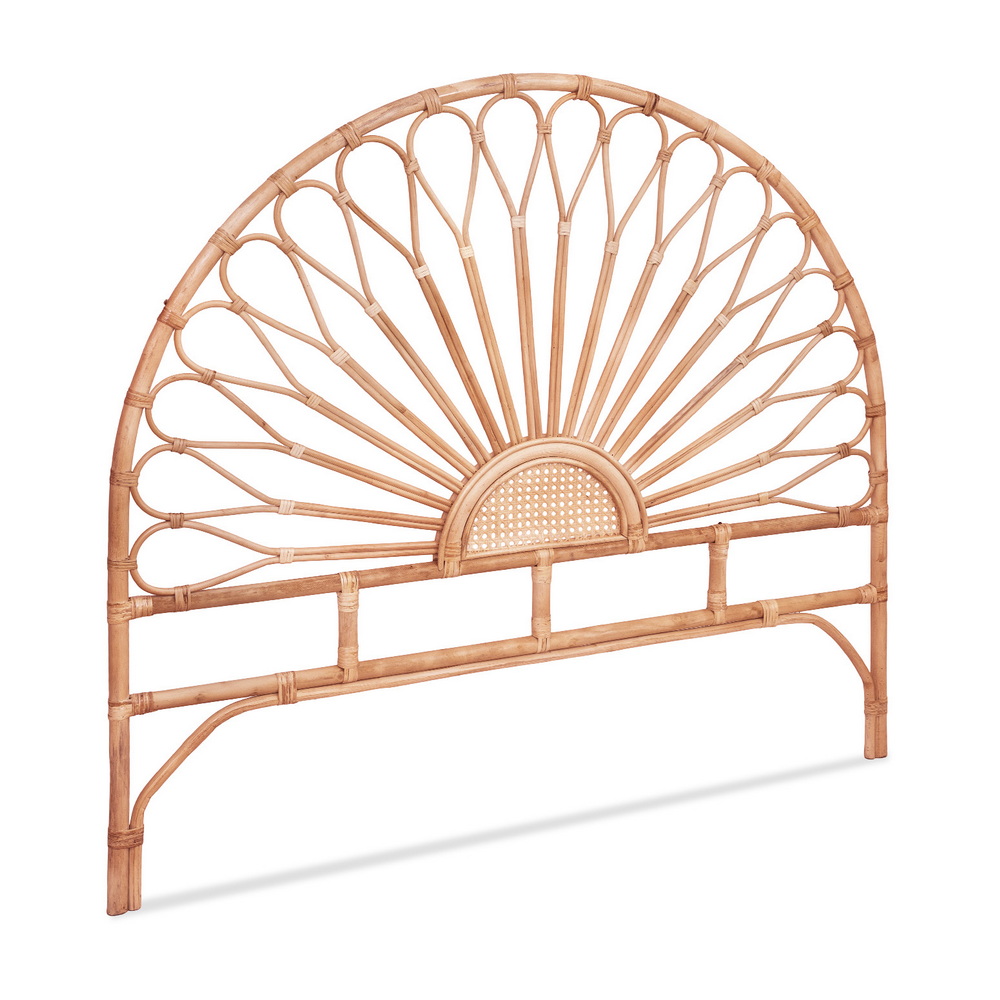 Artiss Bed Headboard Double Bedhead Rattan - MARI Pine - Image 1