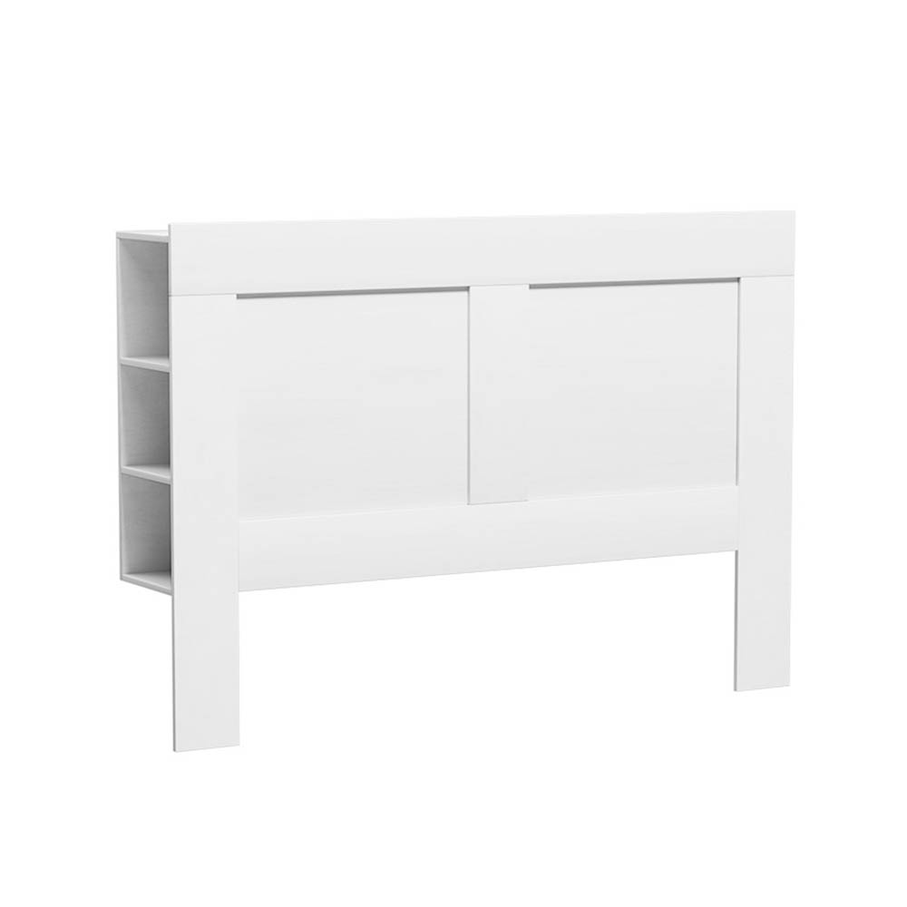 Artiss Bed Head Headboard Queen with Shelves - CABI White - Image 7