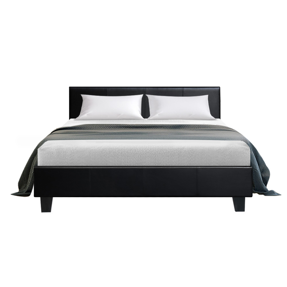 Artiss Bed Frame Double Size Black NEO - Image 3