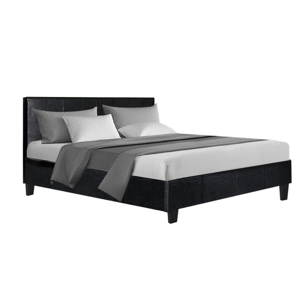 Artiss Bed Frame Double Size Black NEO - Image 8