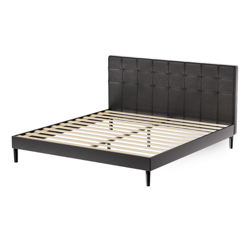 Artiss Bed Frame King Size LED Black RAVI - Image 7