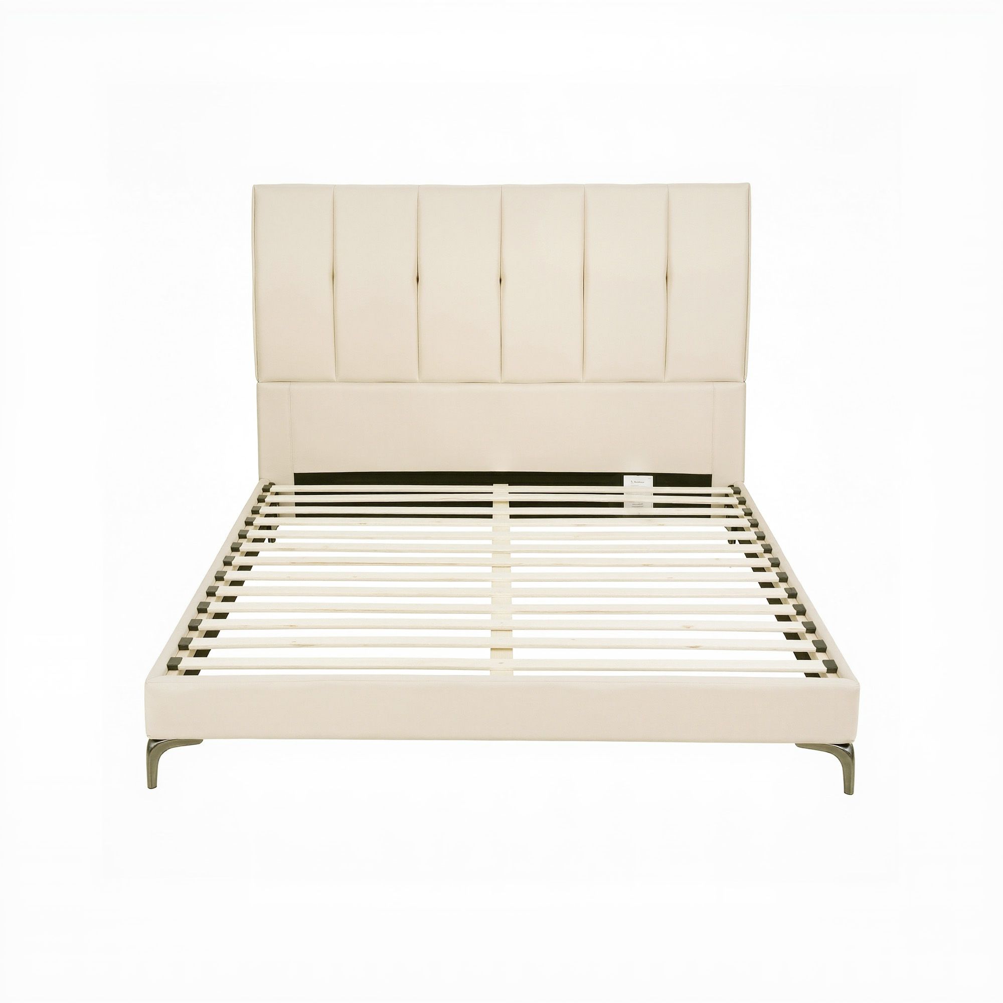 Artiss Double Bed Frame Upholstered Platform Bed with Tufted Headboard 300kg Support - Image 3
