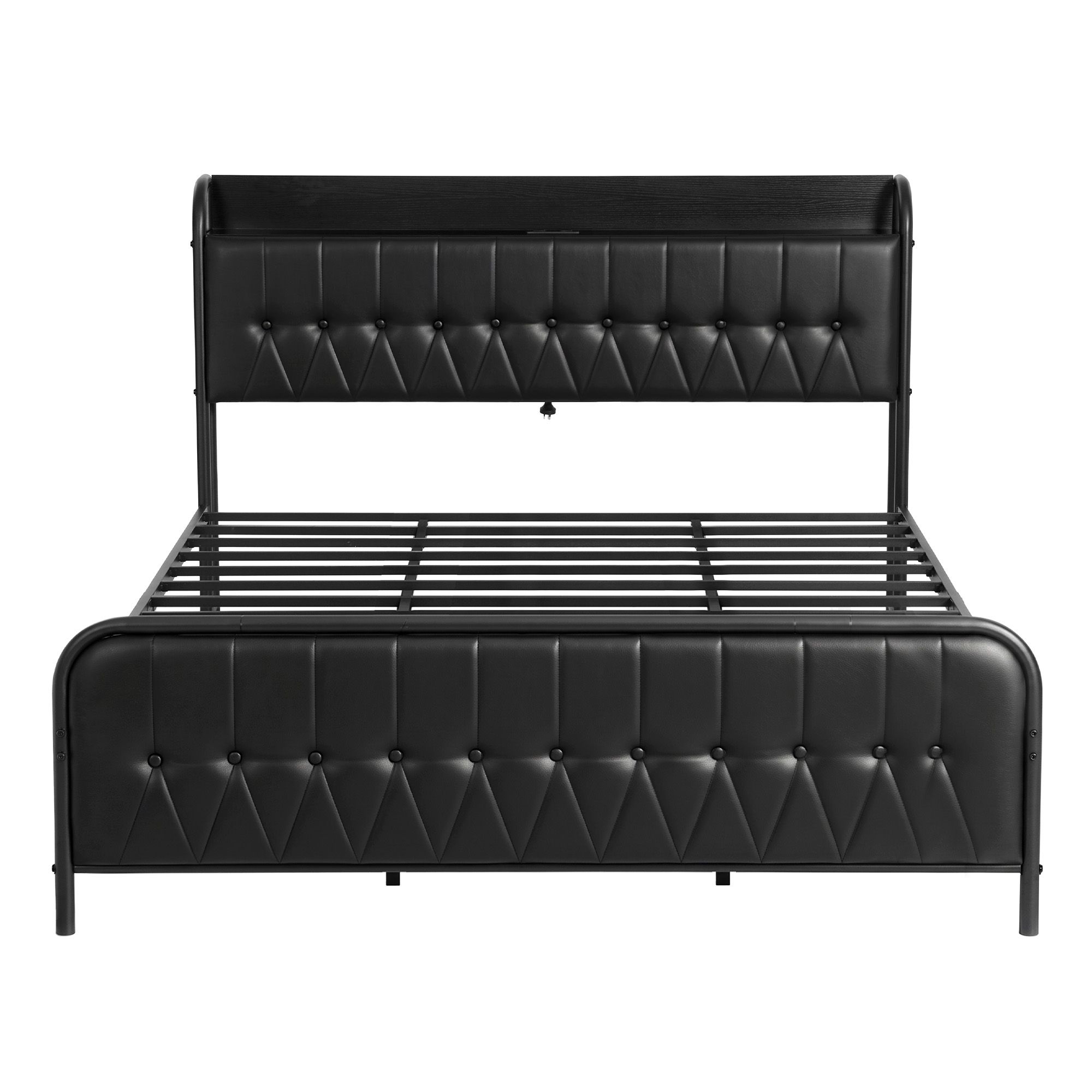 Artiss King Bed Frame with Storage Headboard SAA Certified Charging Station - Image 3