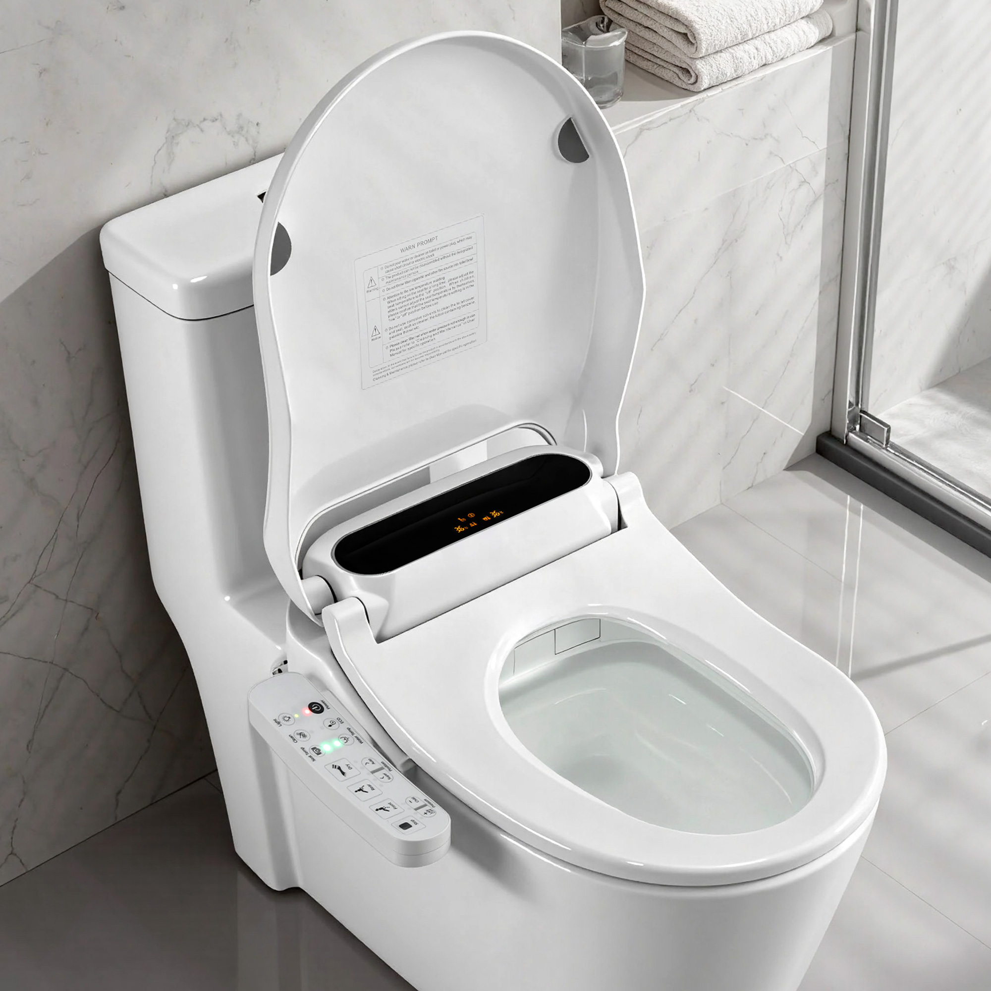 Cefito Smart Electric Bidet Toilet Seat LED Display Heated Dryer WaterMark - Image 1