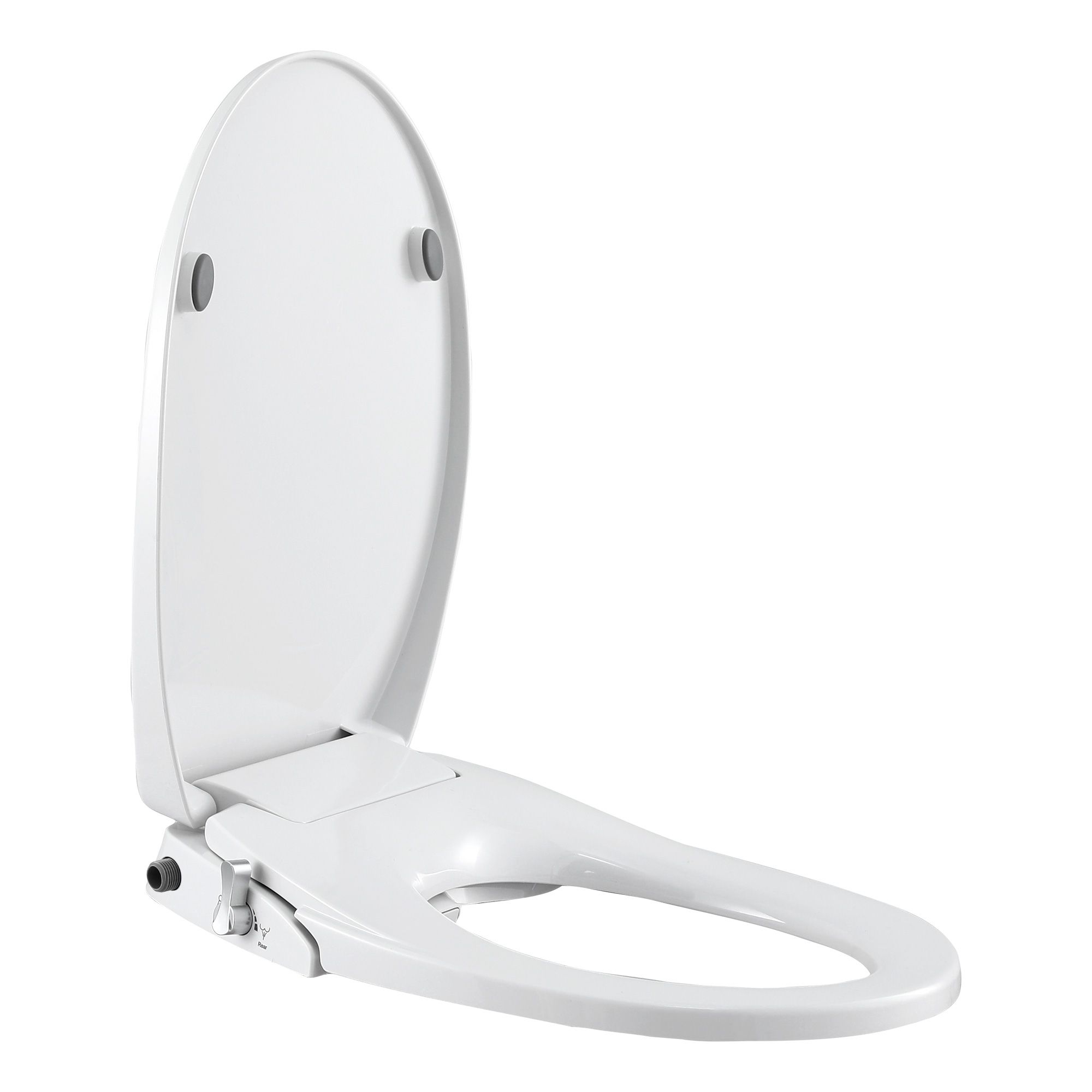 Cefito Non Electric Bidet Toilet Seat O-Shape Dual Nozzle Soft Close WaterMark DIY - Image 2