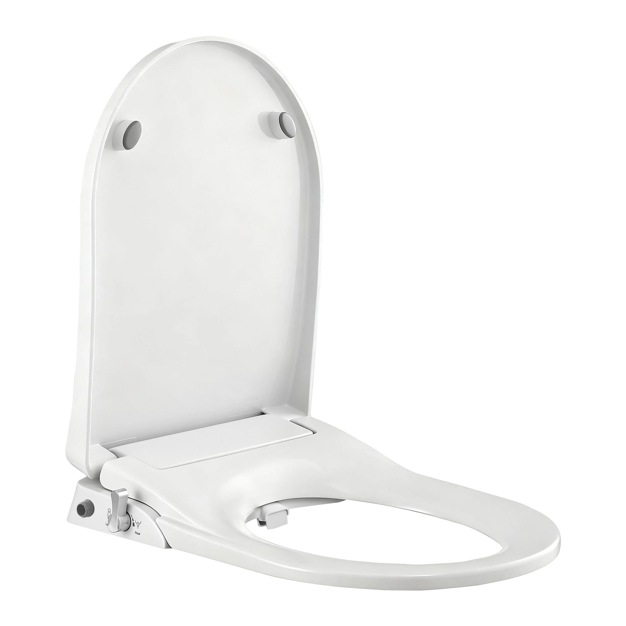 Cefito Non Electric Bidet Toilet Seat D-Shape Dual Nozzle Soft Close WaterMark DIY - Image 2