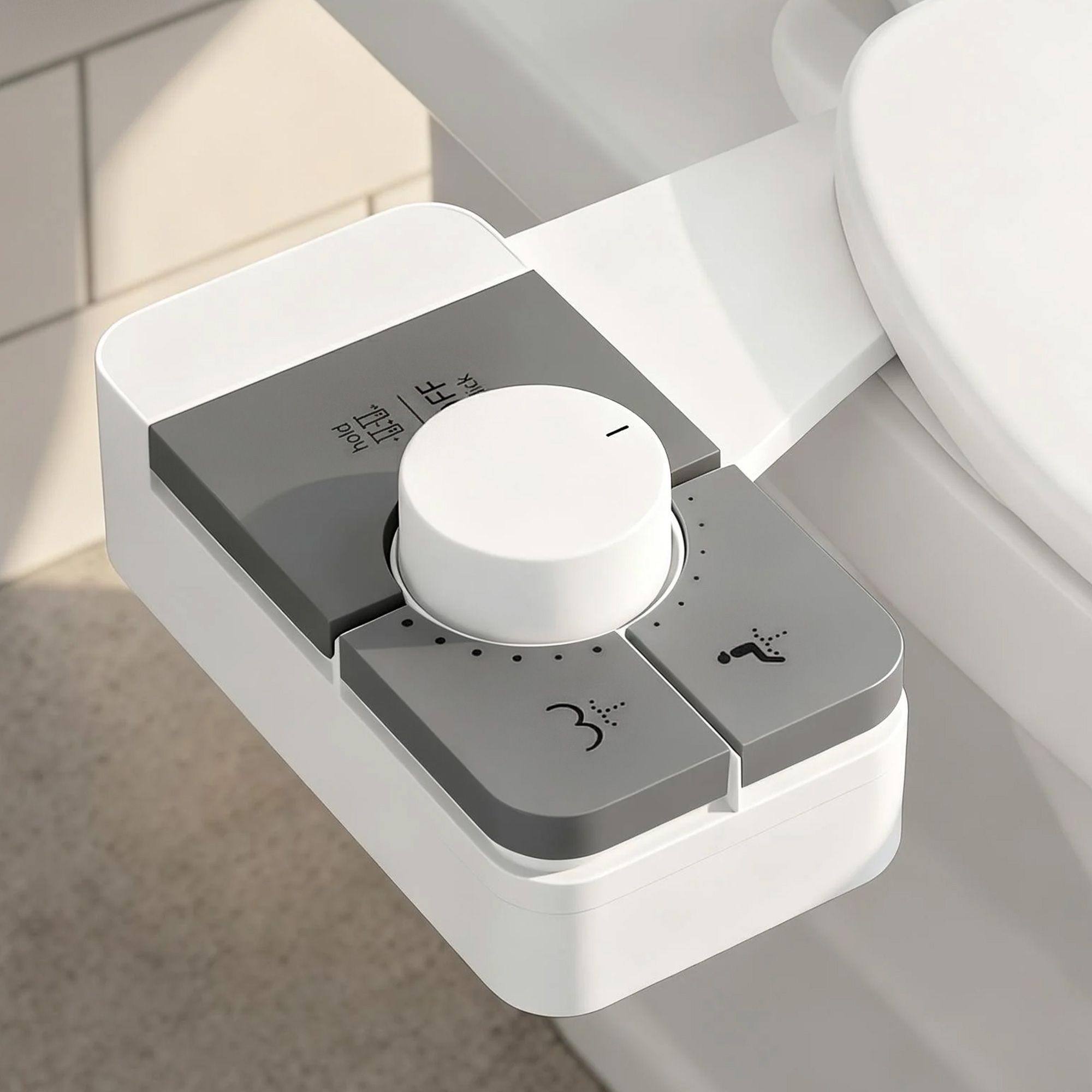 Cefito Non-Electric Ultra-Slim Bidet Attachment Detachable Bidet with Dual Nozzle Frontal & Rear Wash Adjustable Water Pressure Cold Water Toilet Bide - Image 1