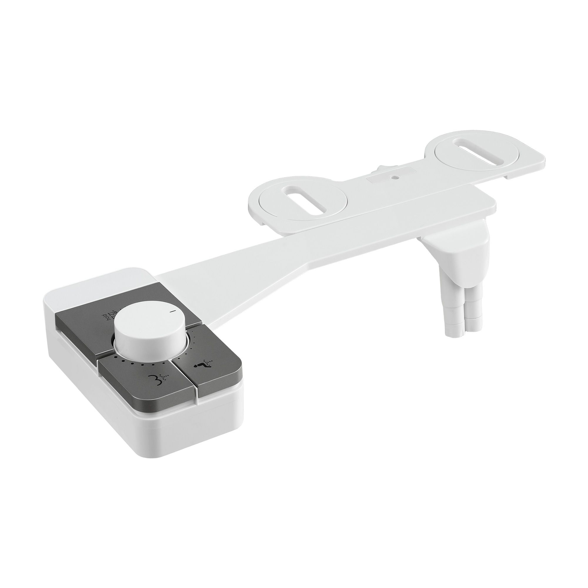 Cefito Non-Electric Ultra-Slim Bidet Attachment Detachable Bidet with Dual Nozzle Frontal & Rear Wash Adjustable Water Pressure Cold Water Toilet Bide - Image 2