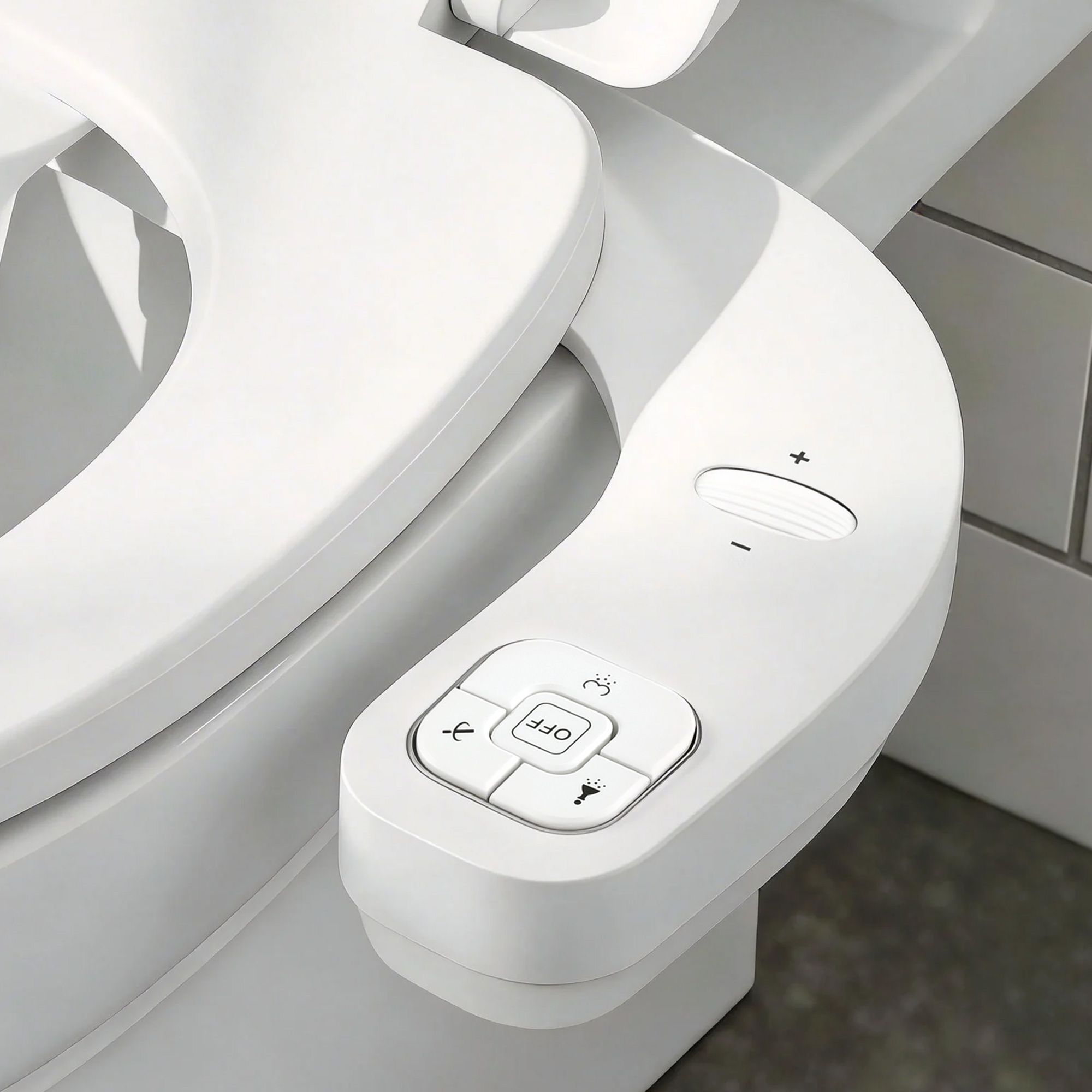 Cefito Ultra-Slim Bidet Attachment Detachable Bidet with Self-Cleaning Dual Nozzle Non-Electric Adjustable Water Pressure, Cold Water Toilet Bide - Image 1