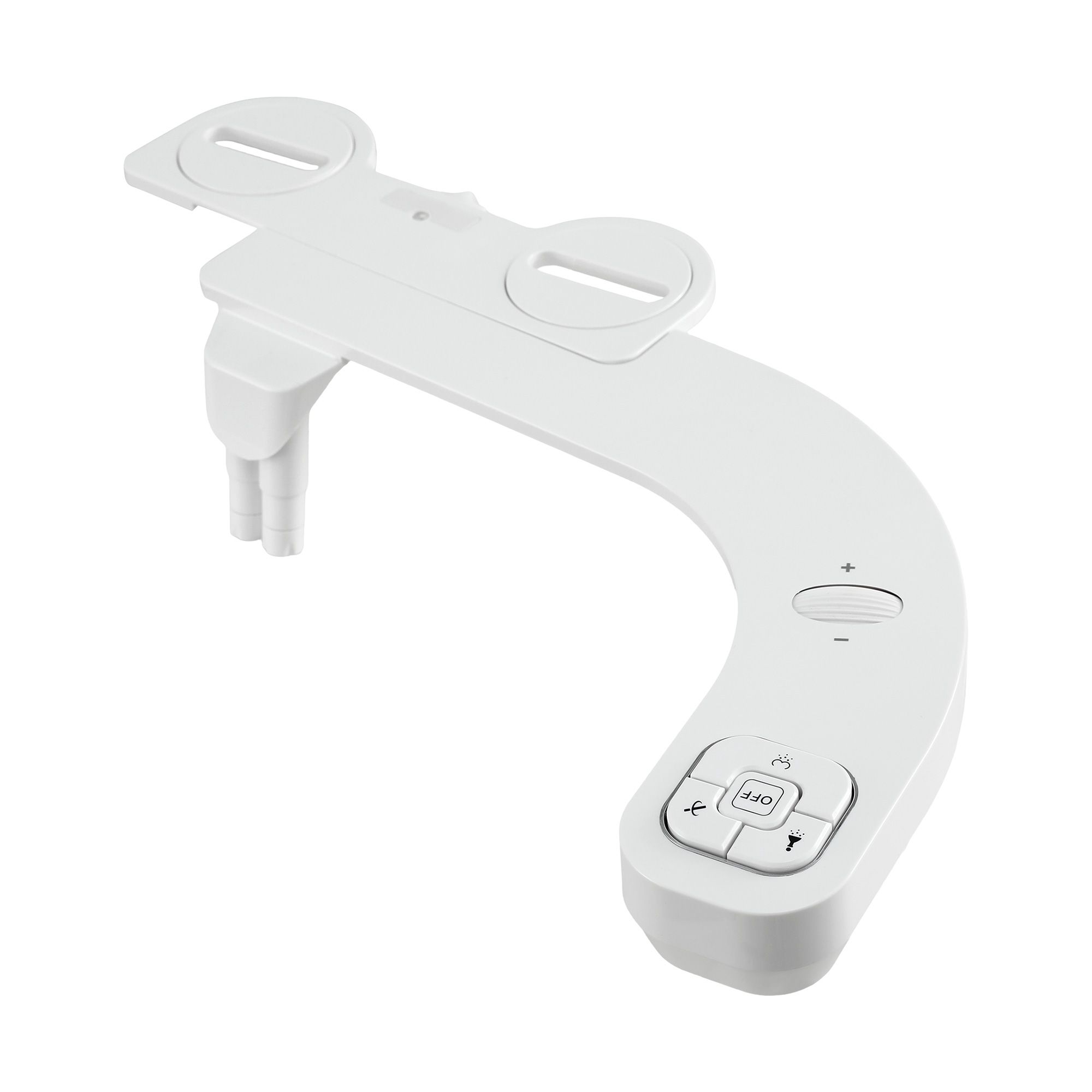 Cefito Ultra-Slim Bidet Attachment Detachable Bidet with Self-Cleaning Dual Nozzle Non-Electric Adjustable Water Pressure, Cold Water Toilet Bide - Image 2