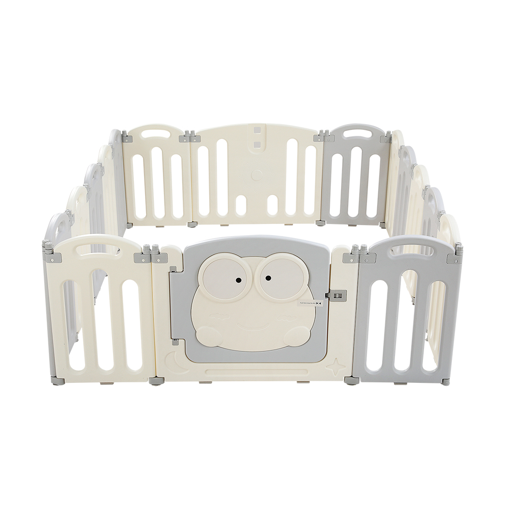 Keezi Baby Playpen 16 Panels Foldable Toddler Fence Safety Play Activity Centre - Image 4