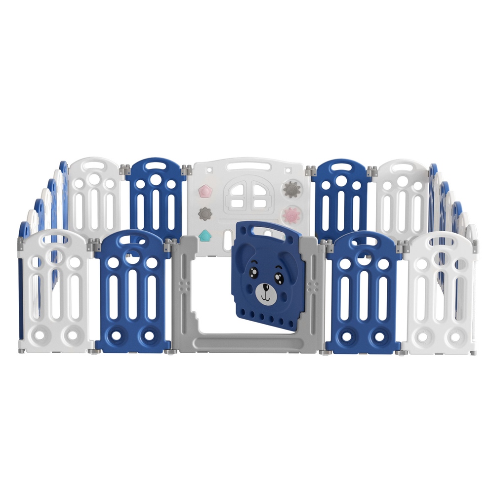 Keezi Kids Baby Playpen 24 Panels Safety Gate Toddler Fence Barrier Play Game - Image 5