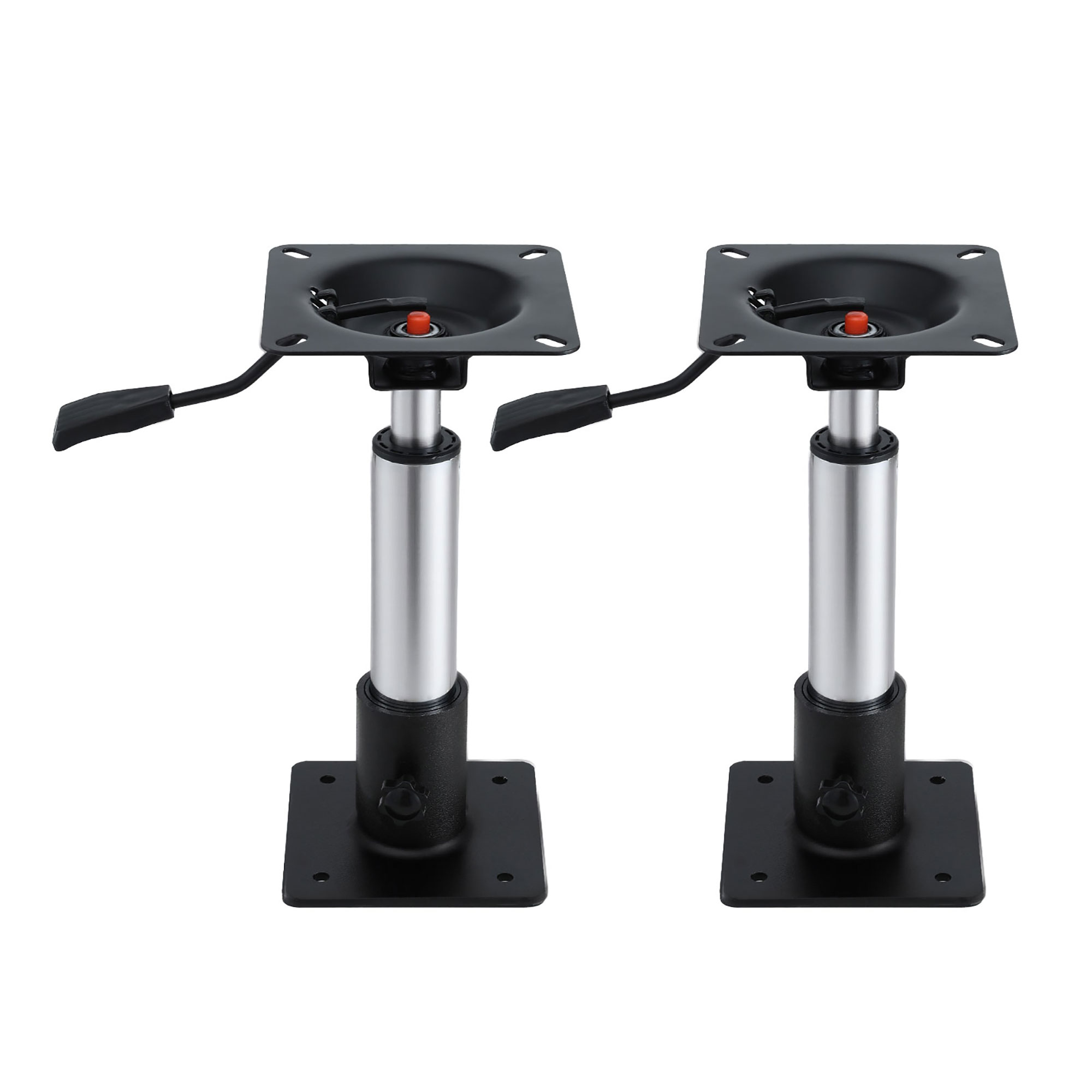 Seamanship Boat Seat Pedestal 34–46cm Adjustable Gas Lift 360 Degrees Swivel 2 Pack - Image 1