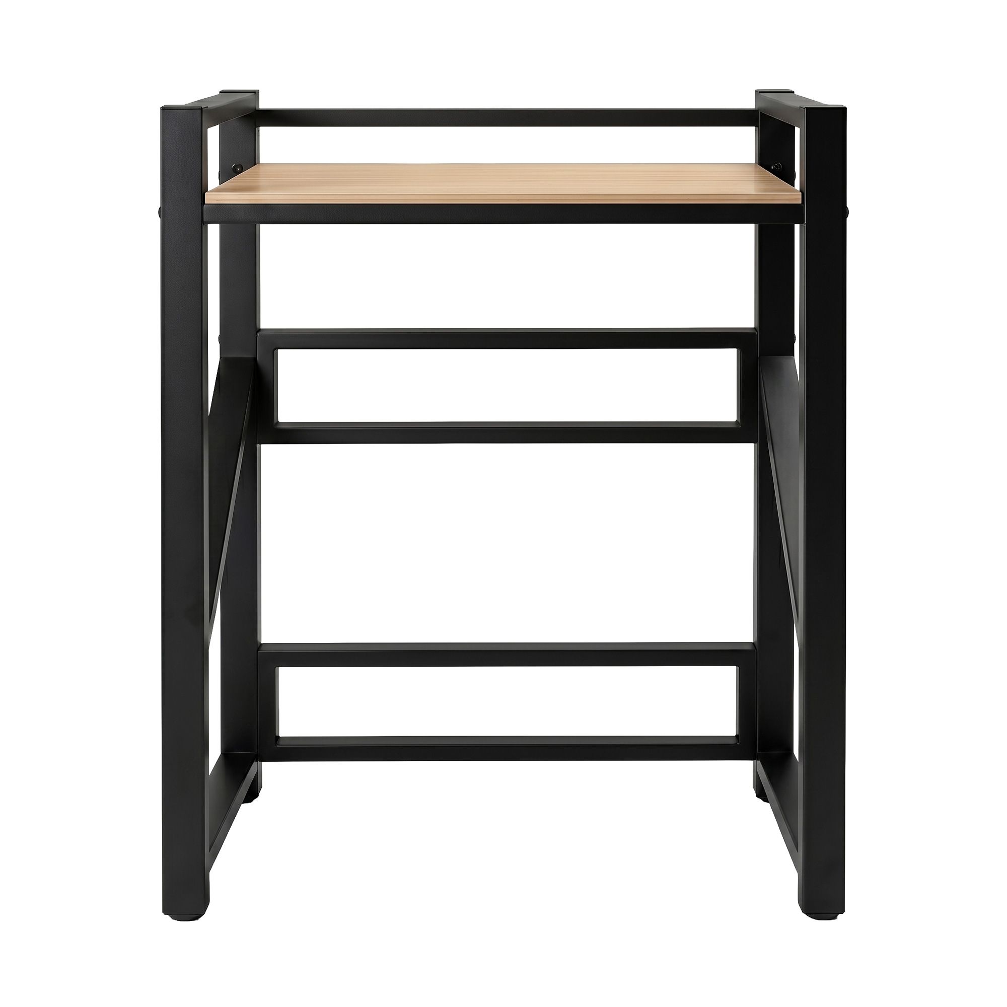 Artiss Over Washing Machine Rack Laundry Shelf Space Saver 75cm Black - Image 4