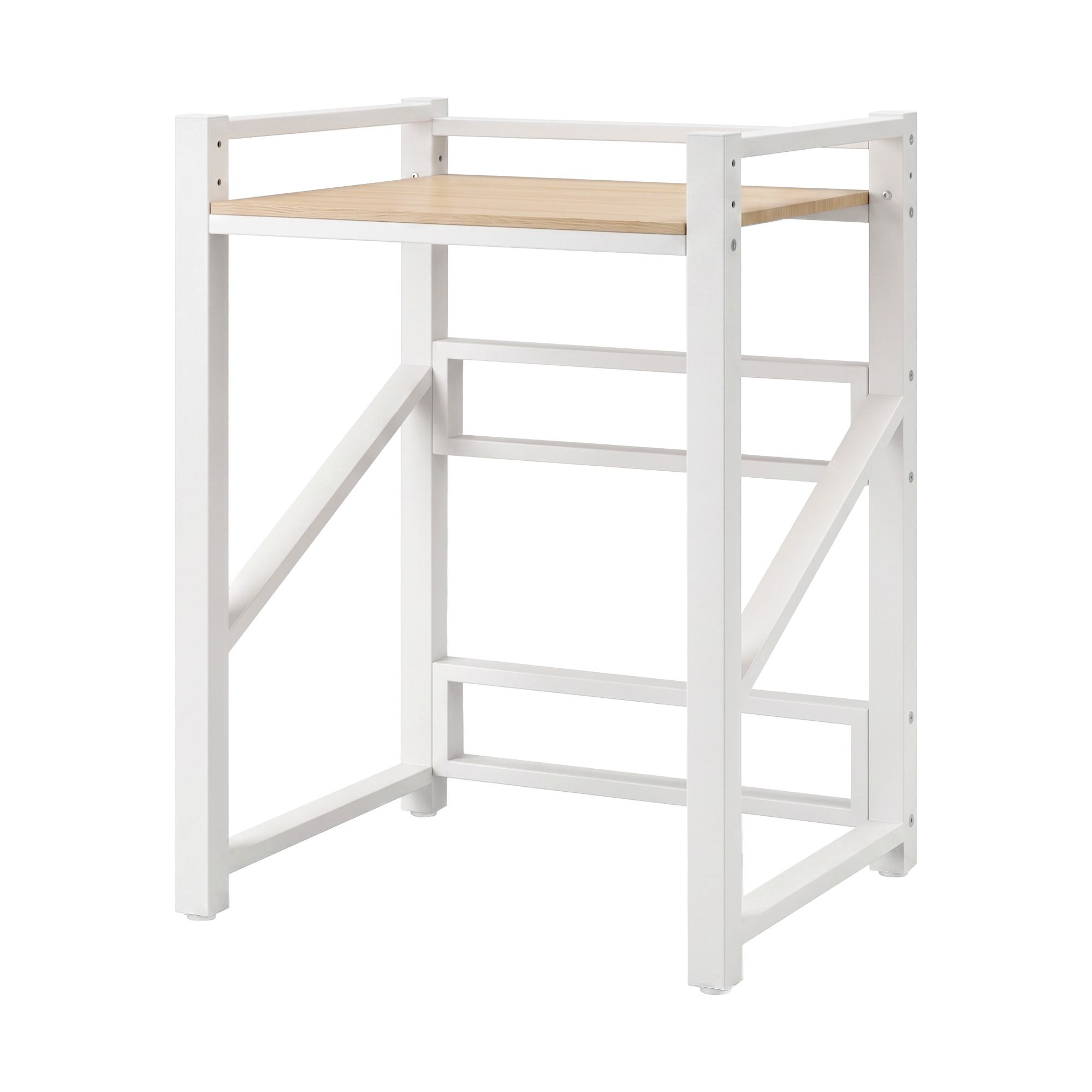 Artiss Over Washing Machine Rack Laundry Shelf Space Saver 75cm White - Image 1
