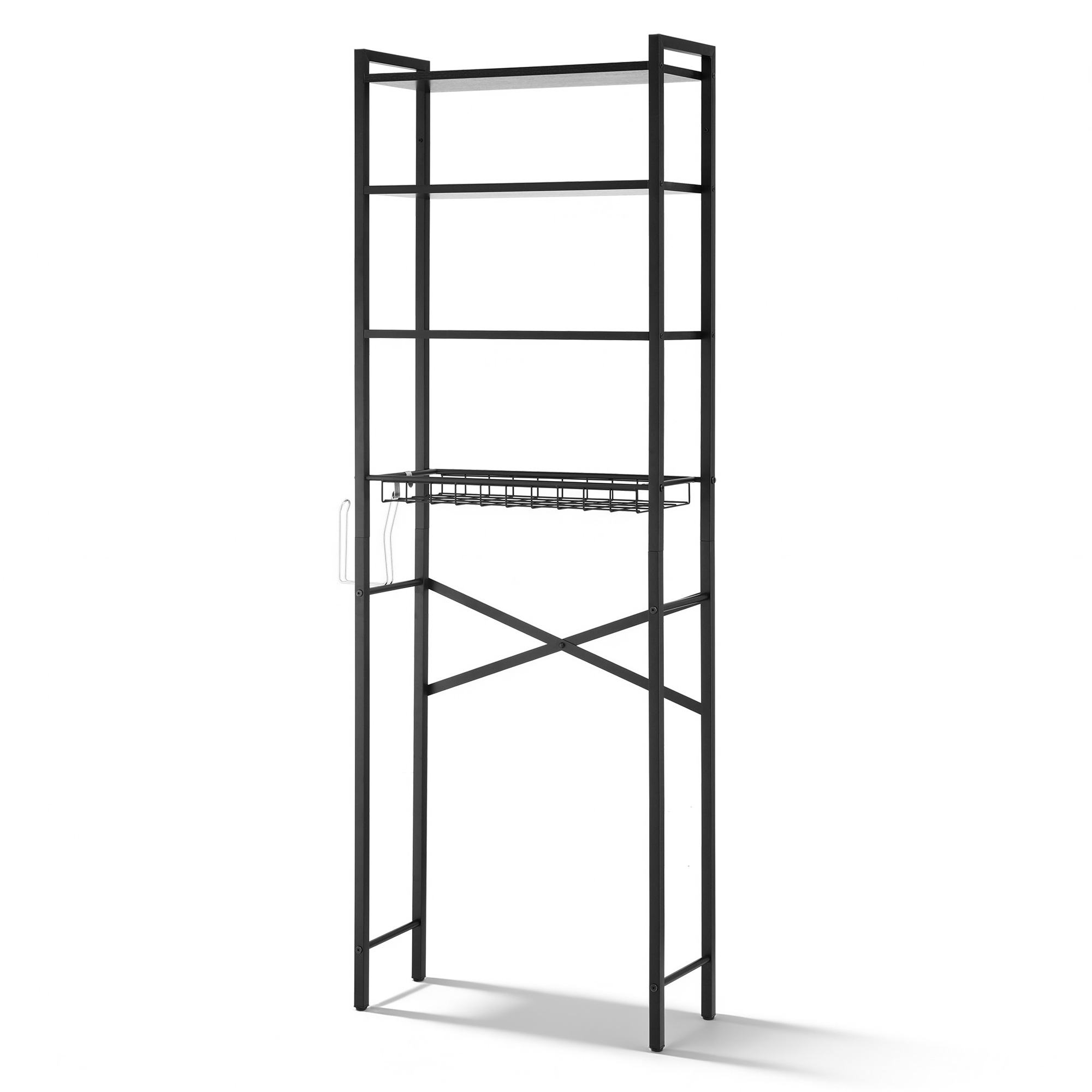 Artiss Over Toilet Bathroom Storage Rack Space Saving 4 Tier Organiser White - Image 1