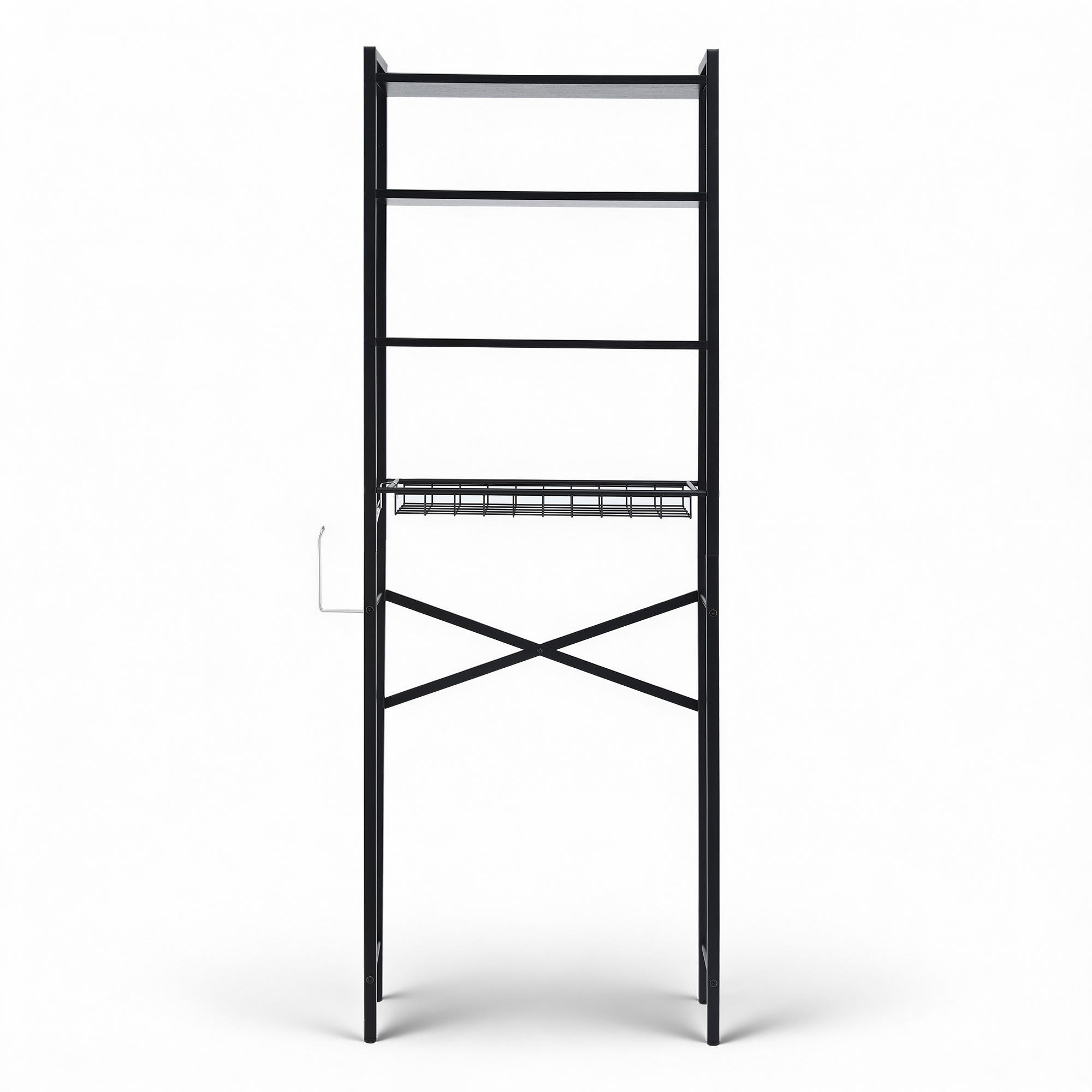 Artiss Over Toilet Bathroom Storage Rack Space Saving 4 Tier Organiser White - Image 4