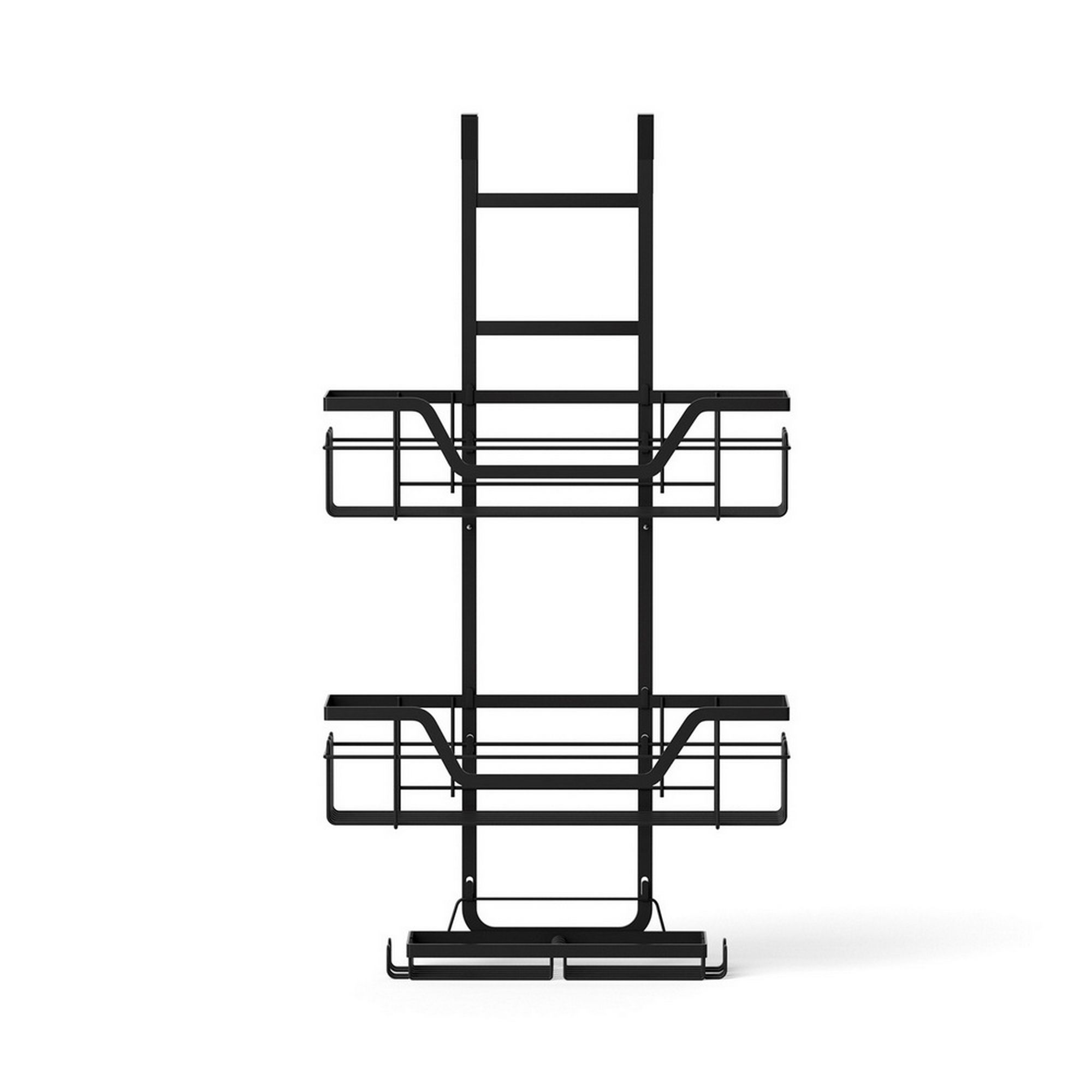 Artiss 2X 3 Tier Over The Door Shower Caddy Hanging Bathroom Storage Organizer - Image 3