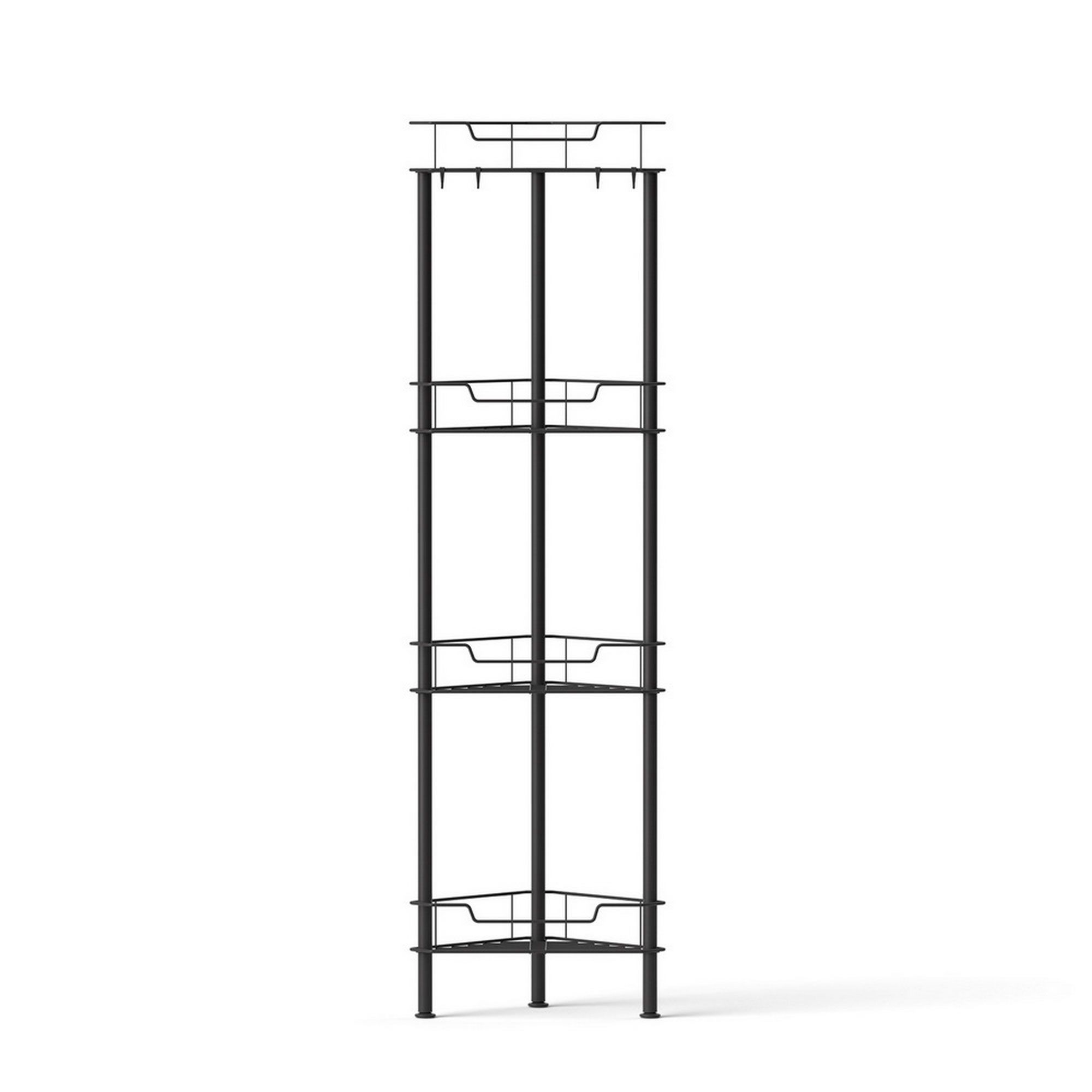 Artiss 2x Floor Standing Shower Caddy 4 Tier Rustproof Bathroom Storage - Image 4