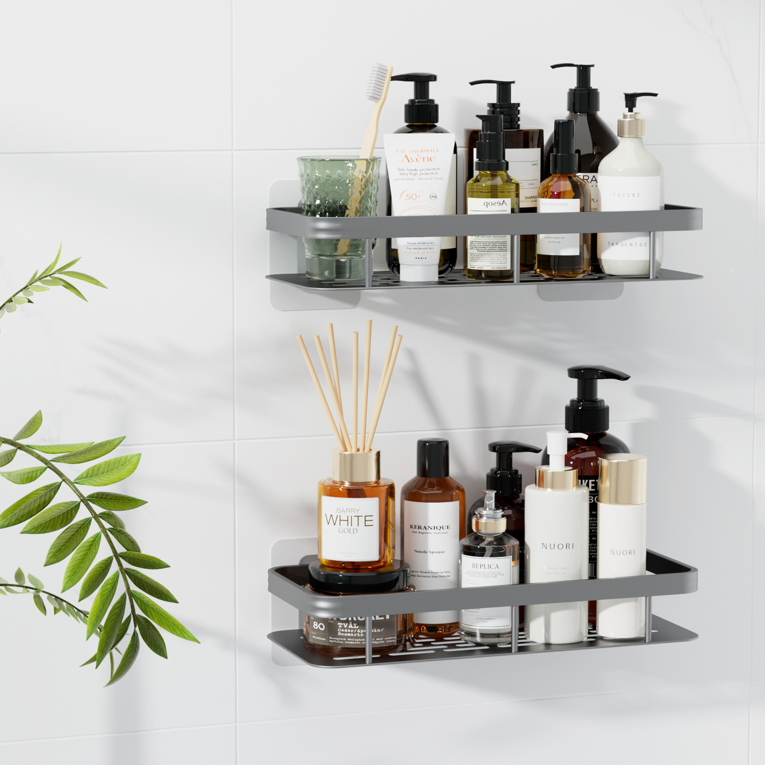 Cefito 2 Packs Bathroom Shelf Storage Rack - Image 5