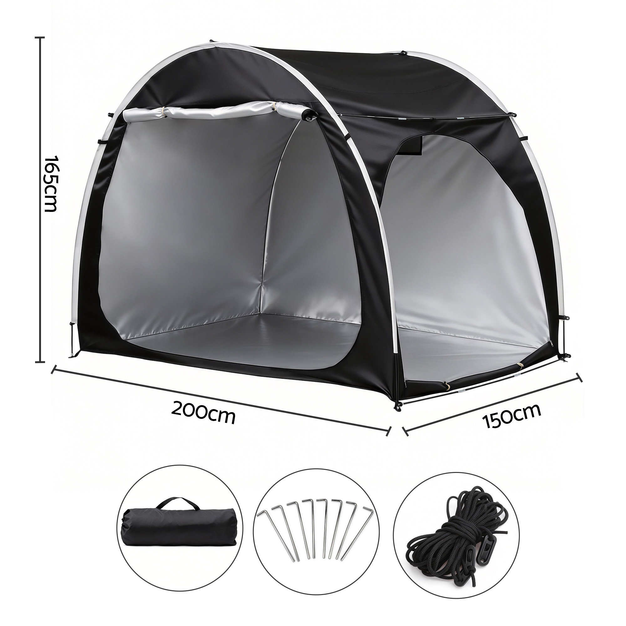 Giantz Bike Storage Tent Outdoor Waterproof UV Resistant Shelter w/ Ventilation - Image 2