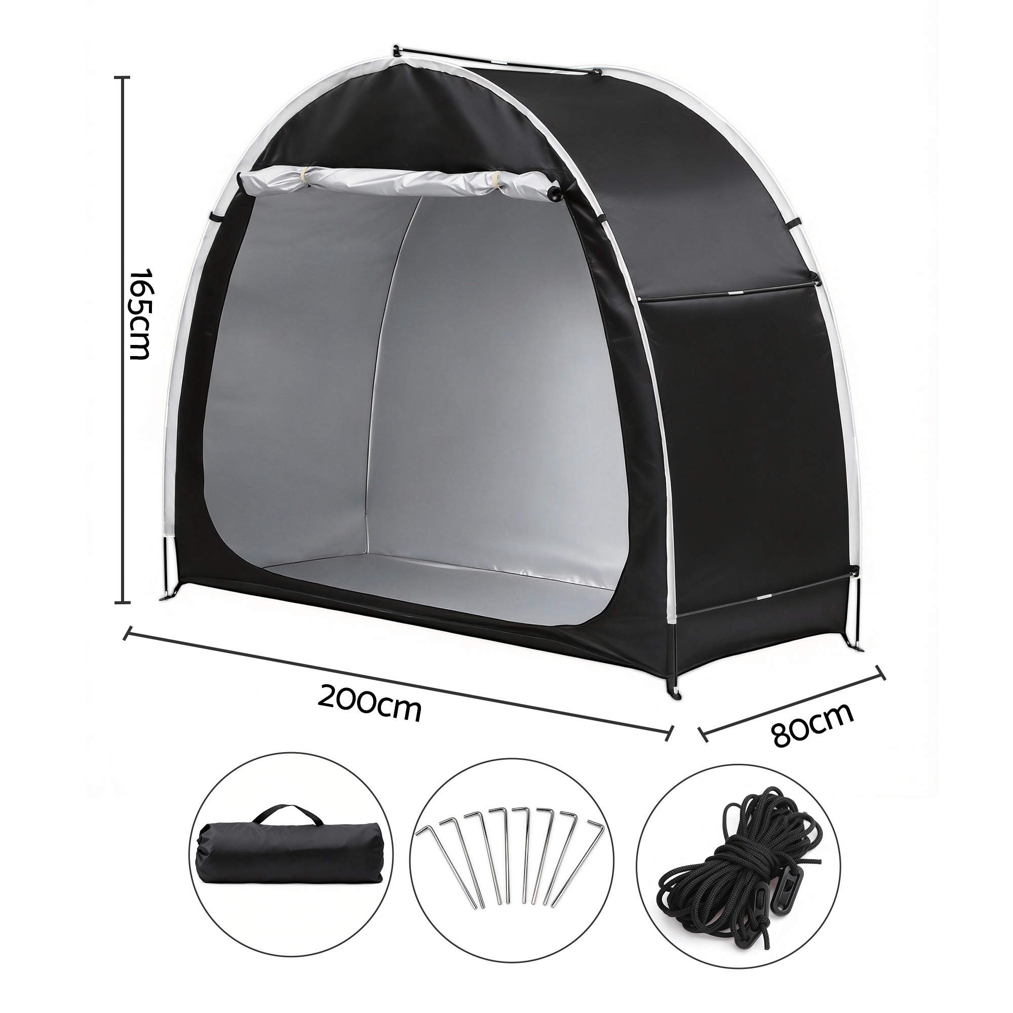 Giantz Bike Storage Tent Waterproof Outdoor UV Protection Shelter w/ Large Space - Image 2