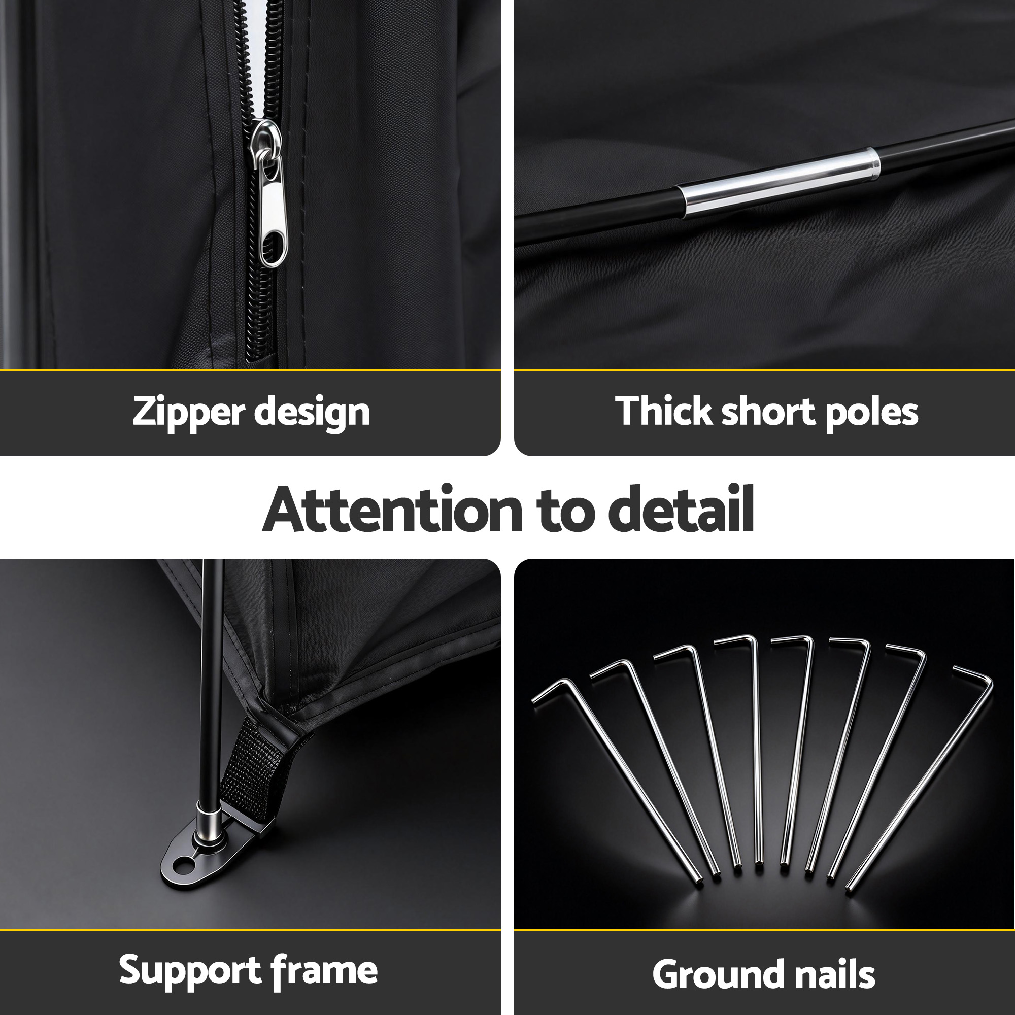 Giantz Bike Storage Tent Waterproof Outdoor UV Protection Shelter w/ Large Space - Image 7