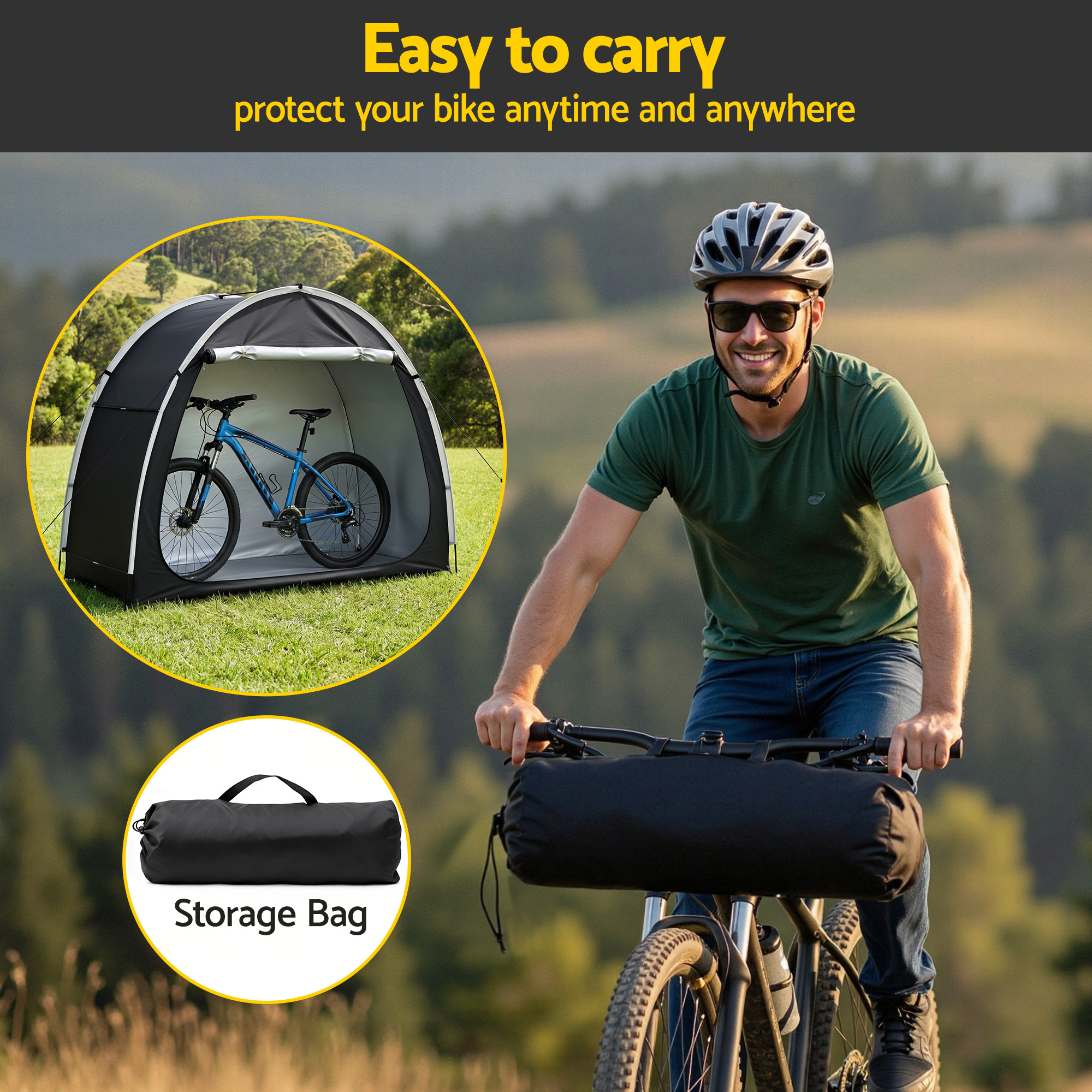 Giantz Bike Storage Tent Waterproof Outdoor UV Protection Shelter w/ Large Space - Image 8