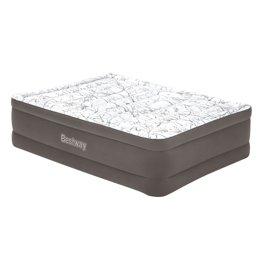 Bestway Air Mattress Queen Inflatable Bed 56cm Airbed Grey - Image 1
