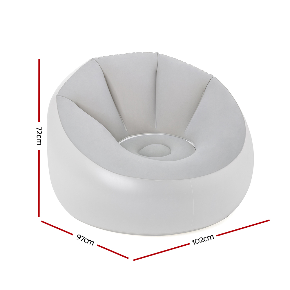 Bestway Inflatable Air Chair Sofa Lounge Seat LED Light - Image 2