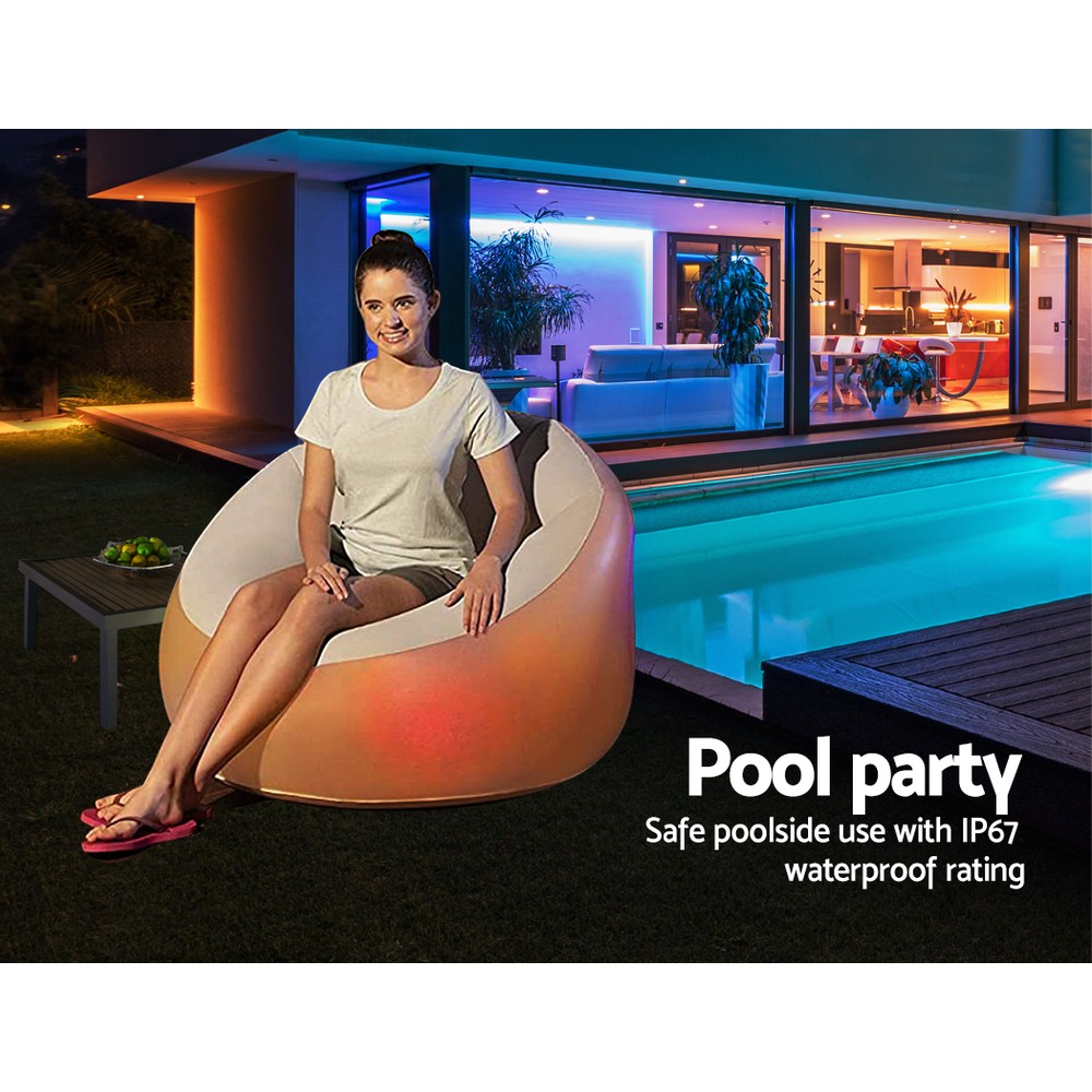 Bestway Inflatable Air Chair Sofa Lounge Seat LED Light - Image 5