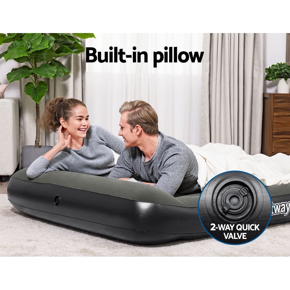 Bestway Air Mattress Double Inflatable Bed 30cm Airbed Grey - Image 6
