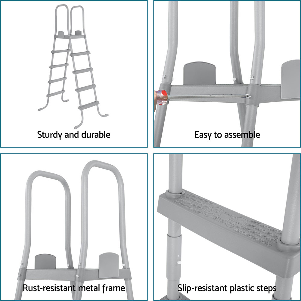 Bestway Above Ground Pool Ladder with Removable Steps - Image 6