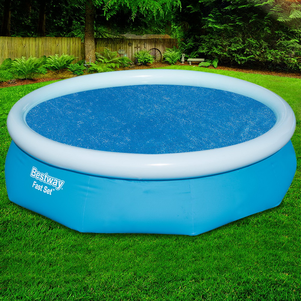Bestway Pool Cover Fits 3.05m/10ft Round Swimming Pool PVC Blanket 2.89m - Image 1