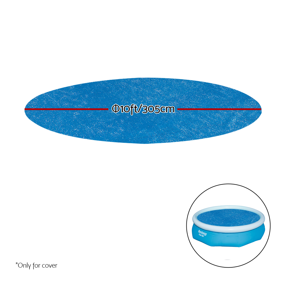 Bestway Pool Cover Fits 3.05m/10ft Round Swimming Pool PVC Blanket 2.89m - Image 2