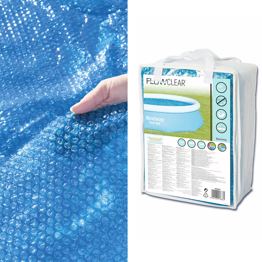 Bestway Pool Cover Fits 3.05m/10ft Round Swimming Pool PVC Blanket 2.89m - Image 3
