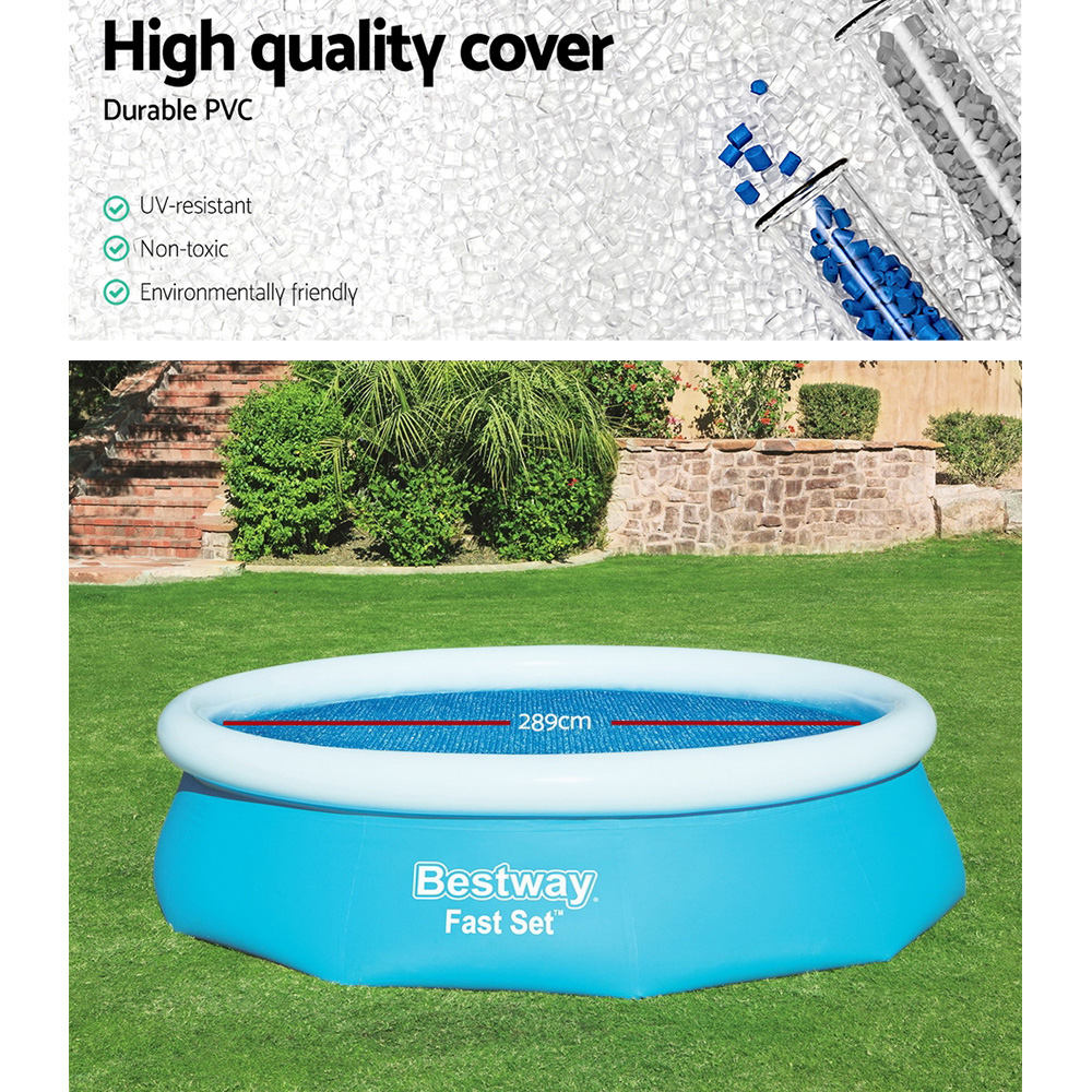 Bestway Pool Cover Fits 3.05m/10ft Round Swimming Pool PVC Blanket 2.89m - Image 6
