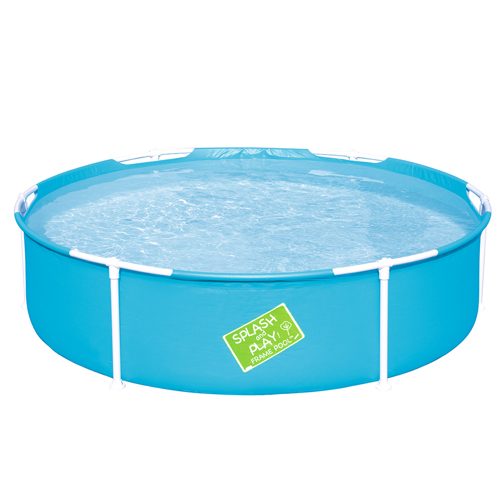 Bestway Kids Pool 152x38cm Round Steel Frame Swimming Pools Above Ground 580L - Image 1