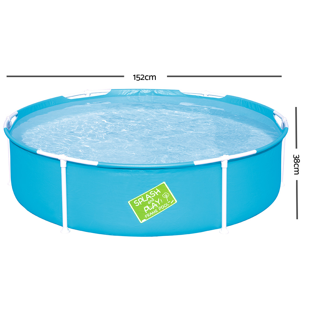 Bestway Kids Pool 152x38cm Round Steel Frame Swimming Pools Above Ground 580L - Image 2