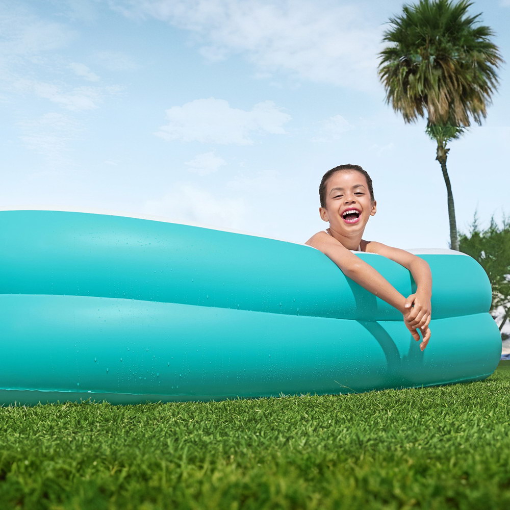 Bestway Kids Inflatable Family Pool with Center Console Cup Holder 218x218x48cm - Image 6