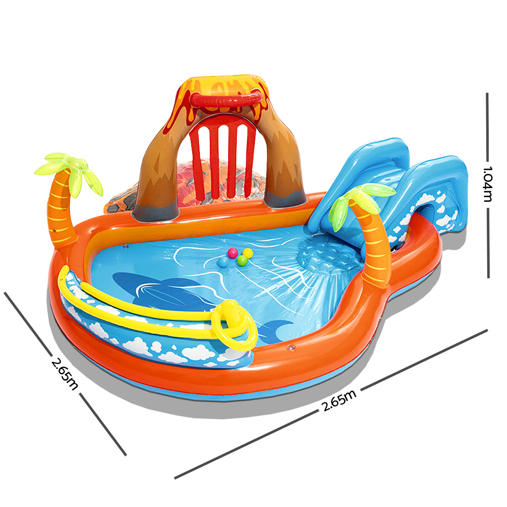 Bestway Kids Pool 265x265x104cm Inflatable Above Ground Swimming Play Pools 208L - Image 2