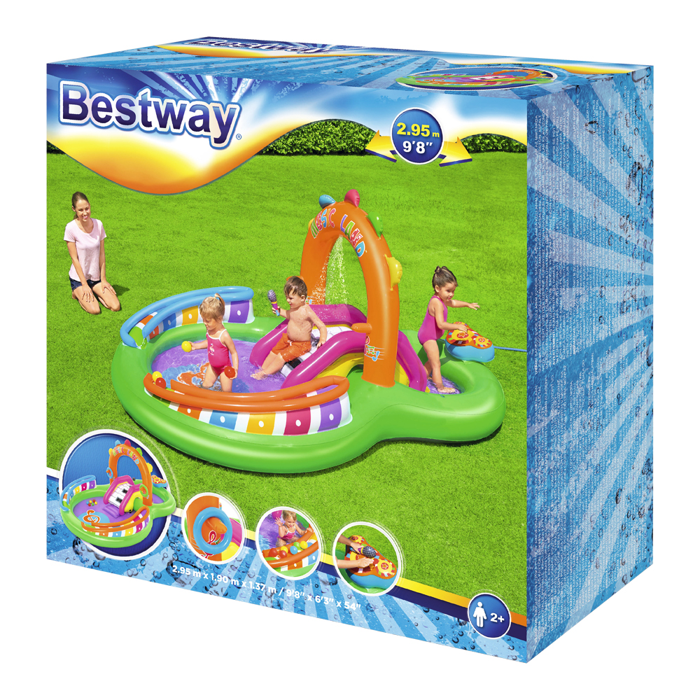 Bestway Kids Pool 295x190x137cm Inflatable Above Ground Swimming Play Pools 349L - Image 6