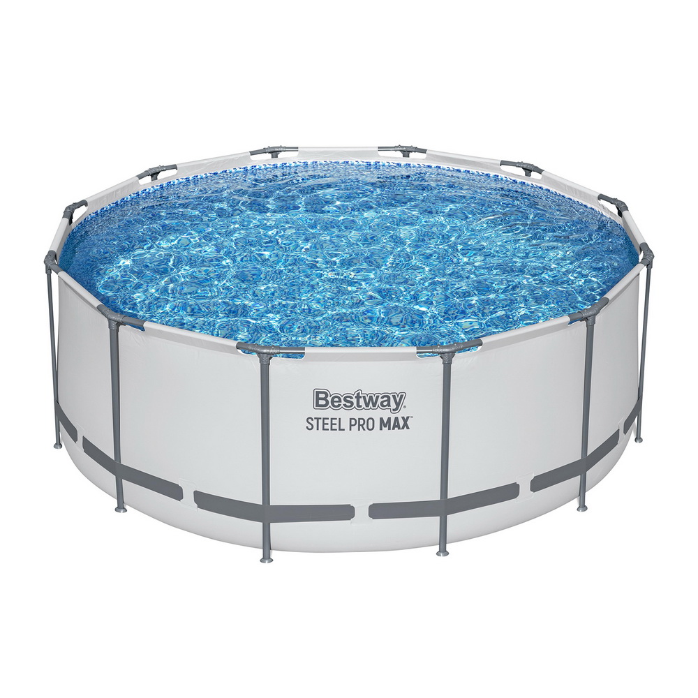 Bestway 366cm Swimming Pool Above Ground Pools Round Filter Pump Cover Ladder - Image 1