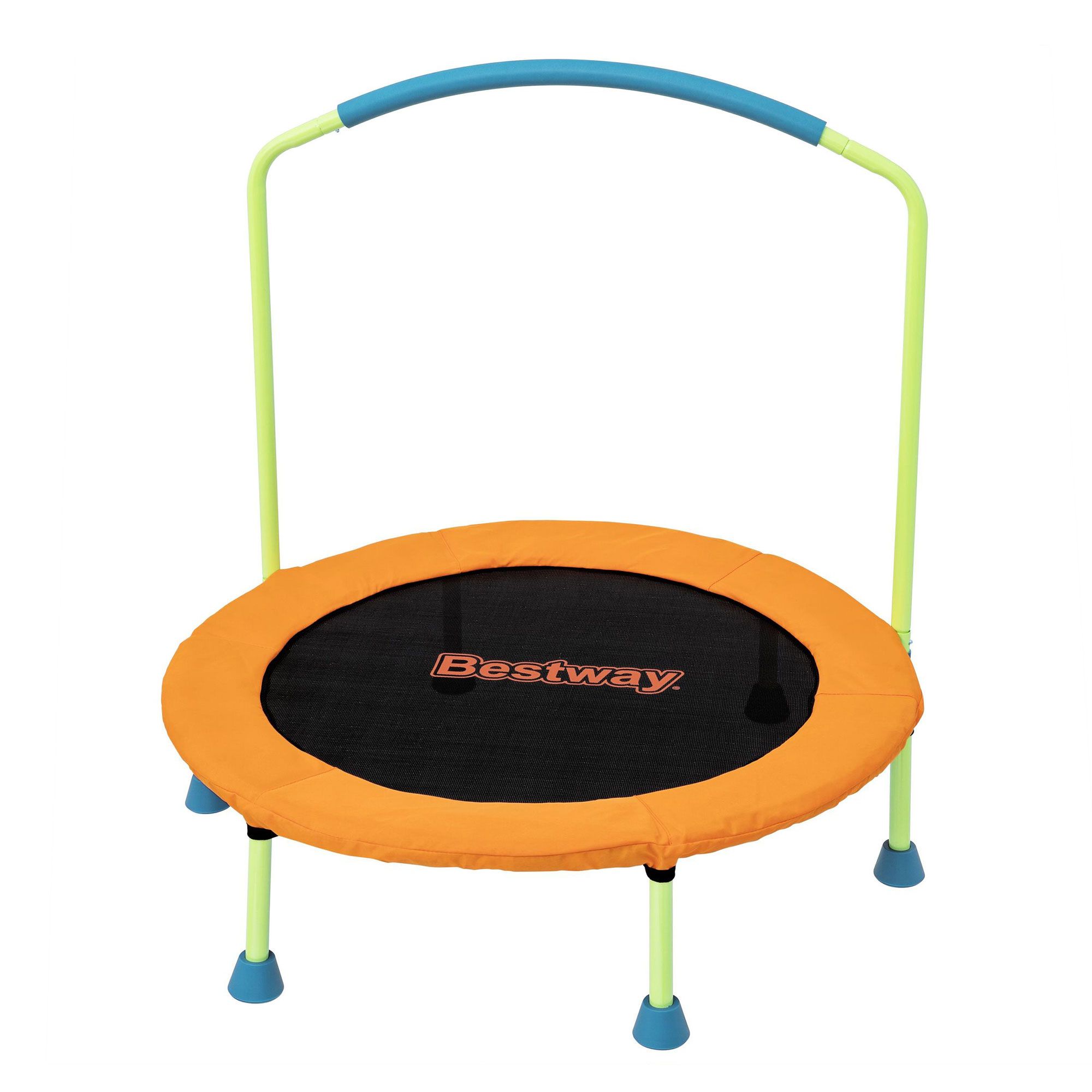 Bestway 36inch Kids Trampoline Foldable Rebounder Fitness for Ages 3+ Orange - Image 1